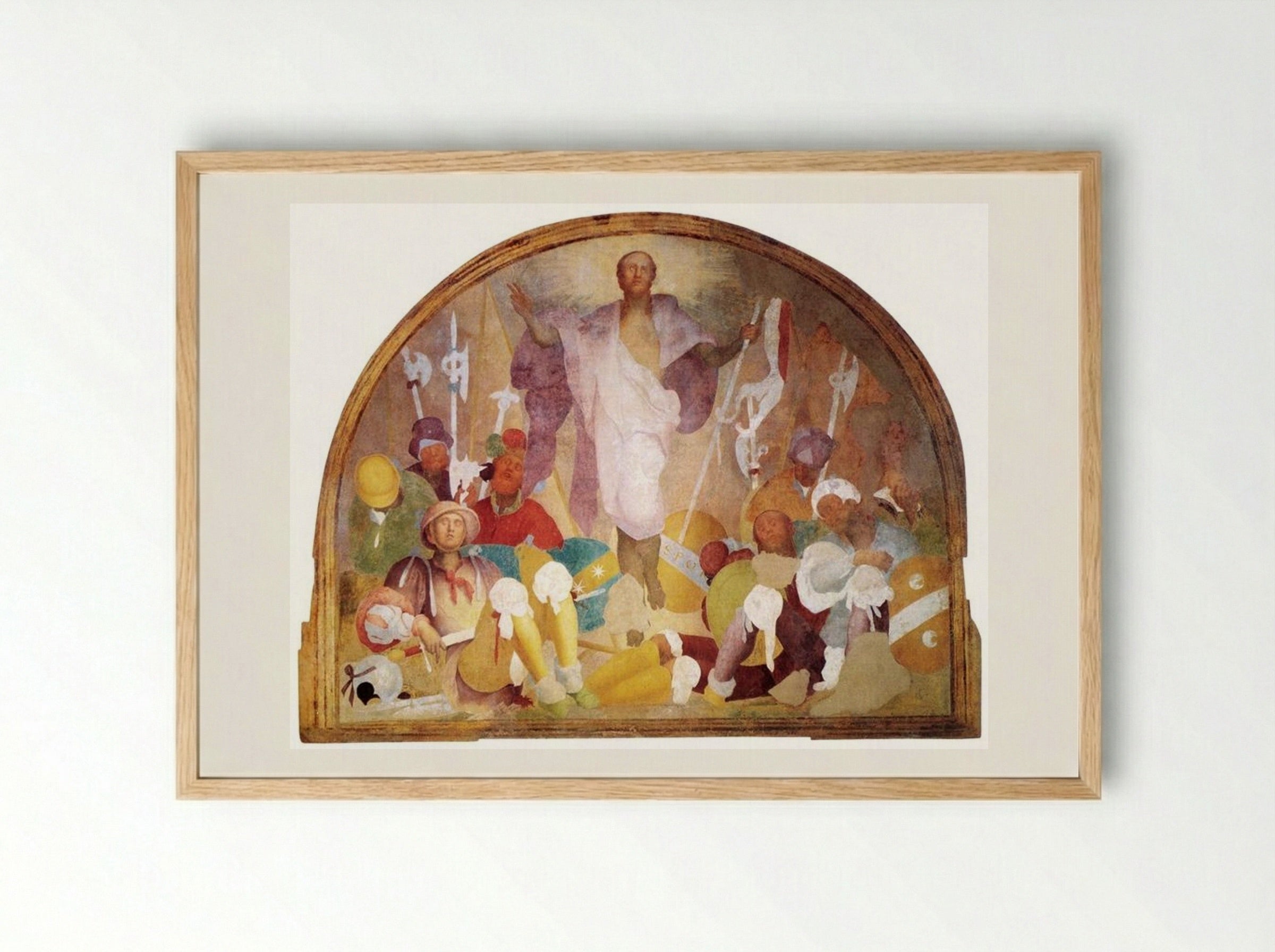 Resurrection - Jacopo Pontormo - Framed Print Wood