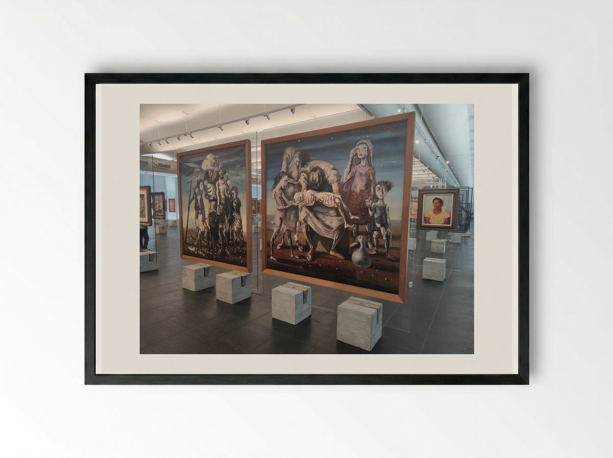 Retirantes - Candido Portinari - Framed Print Black