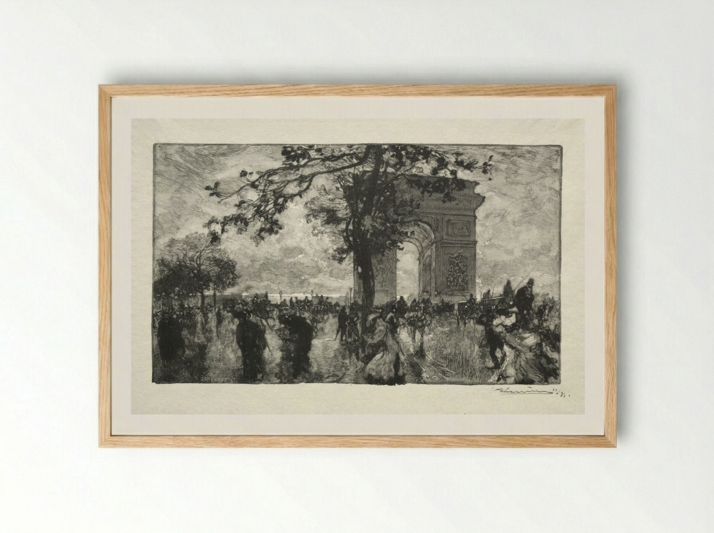 Retour du Bois - Auguste Louis Lepère - Framed Print Wood