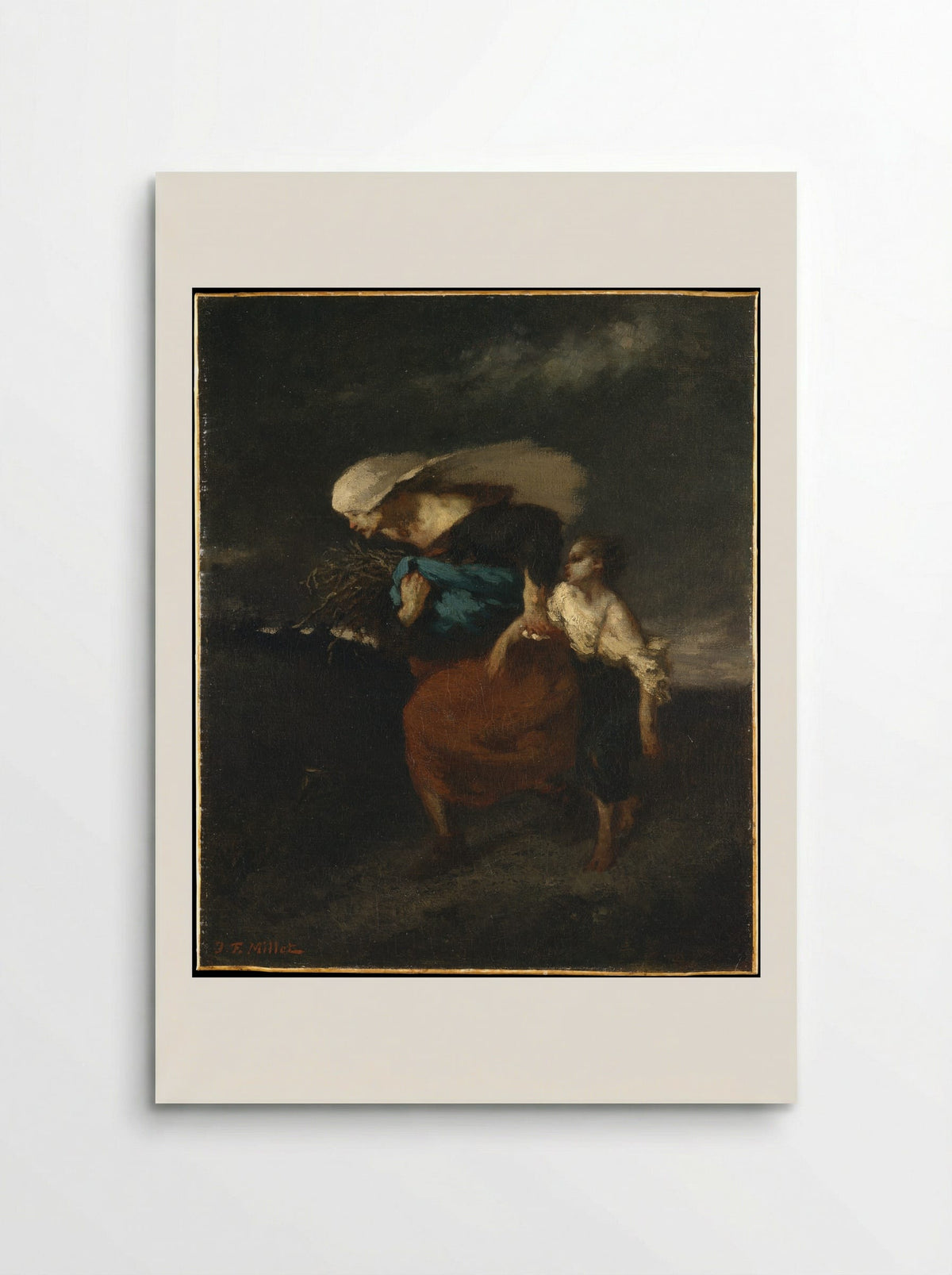 Retreat from the Storm - Jean-François Millet - Poster