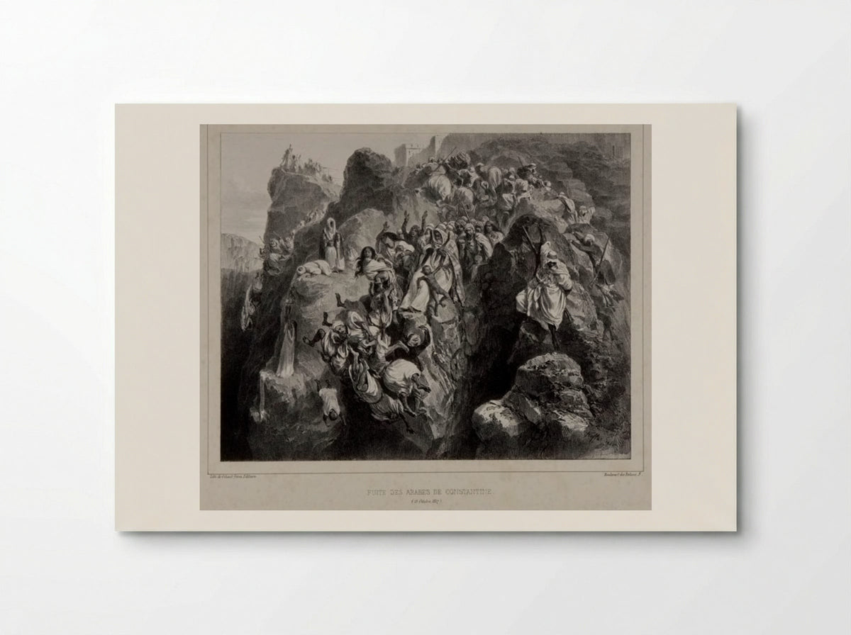 Retreat of the Arabs from Constantine, October 13, 1837 - Denis-Auguste-Marie Raffet - Poster
