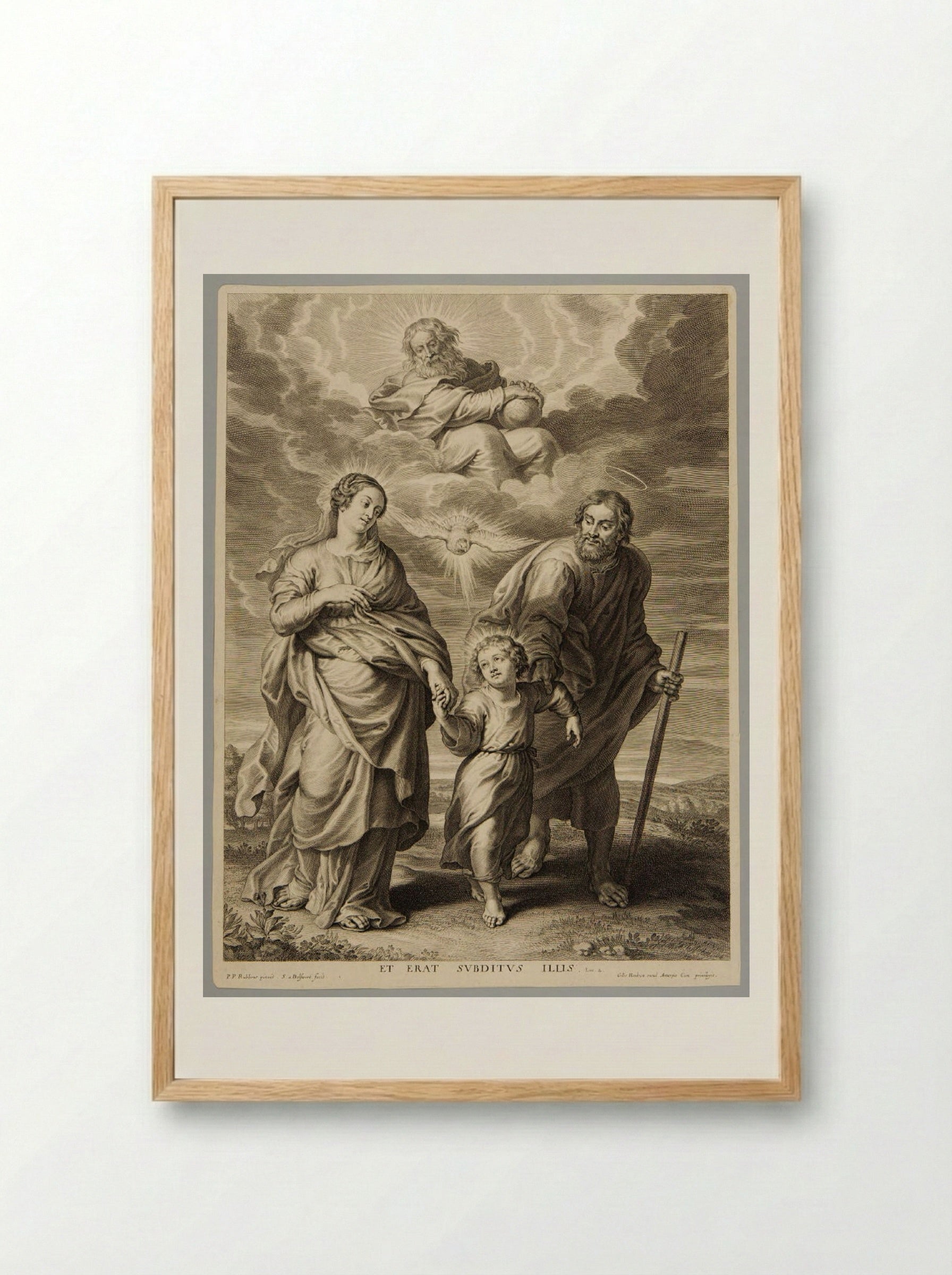 Return from Egypt - Schelte Adamsz. Bolswert - Framed Print Wood