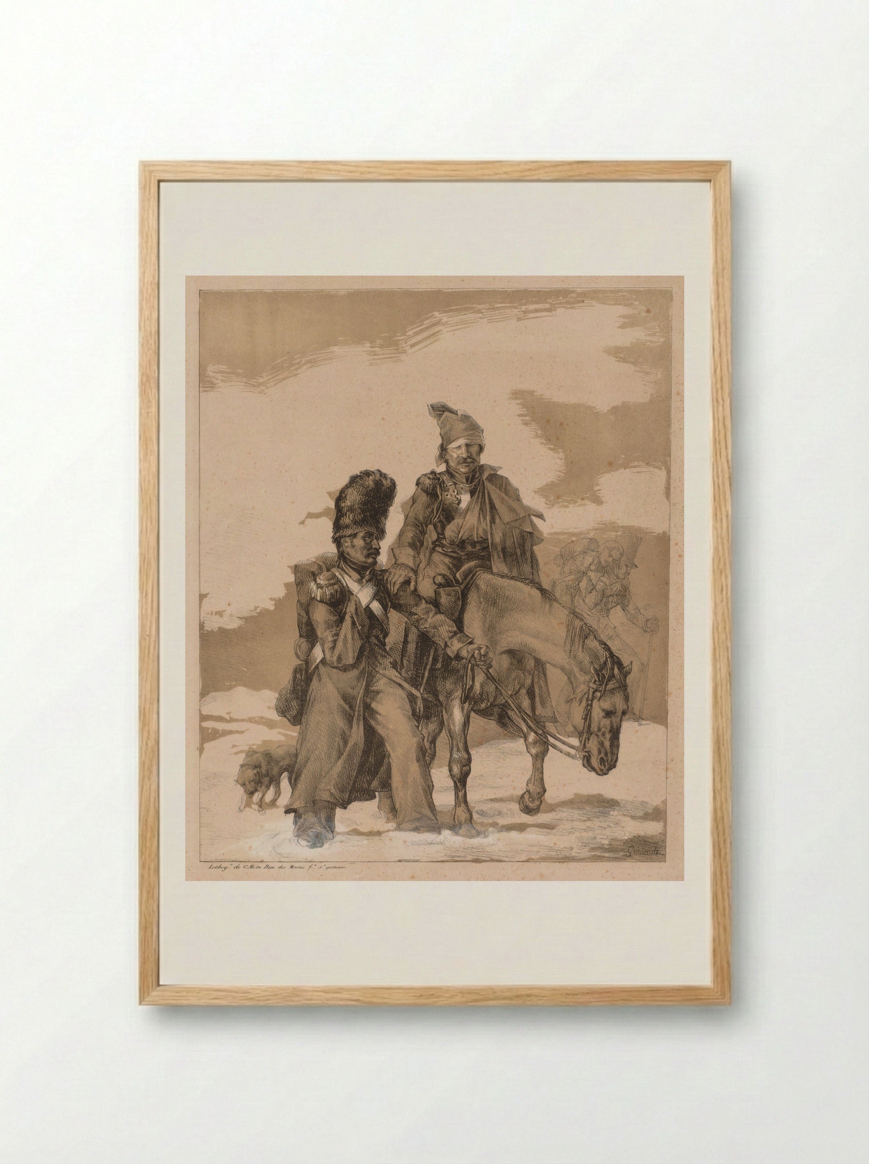 Return from Russia - Théodore Géricault - Framed Print Wood