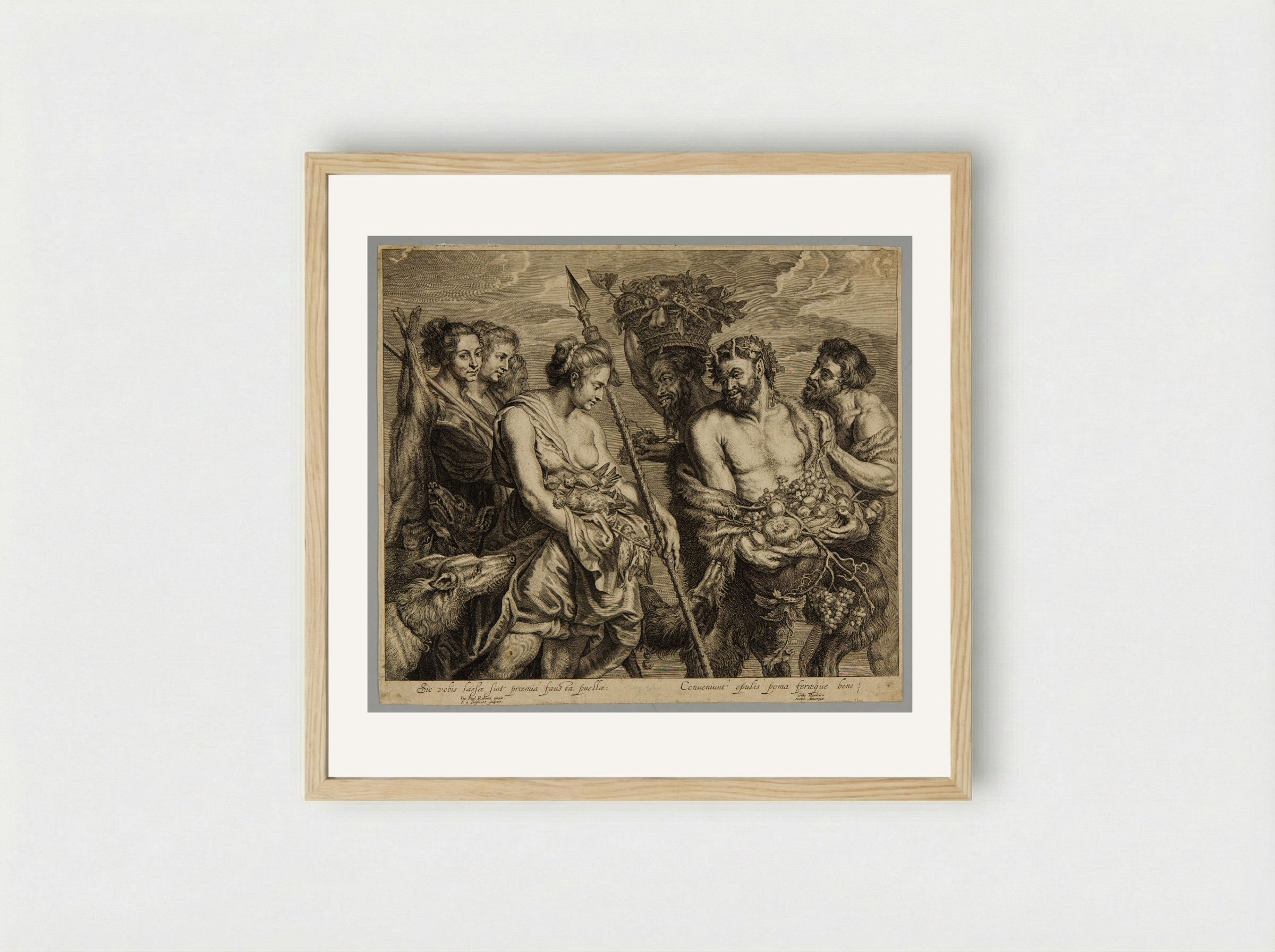Return from the Hunt - Schelte Adamsz. Bolswert - Framed Print Wood