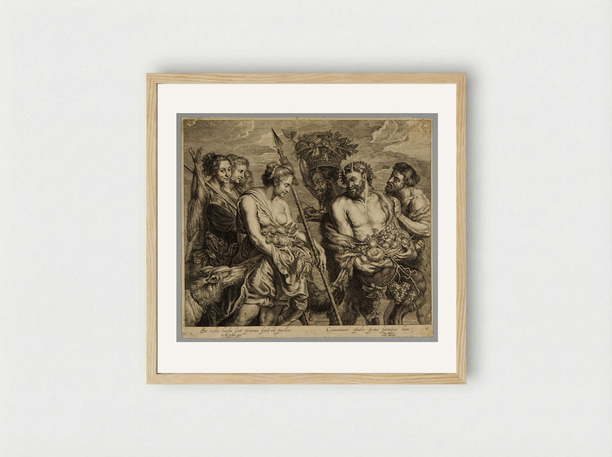 Return from the Hunt - Schelte Adamsz. Bolswert - Framed Print Wood