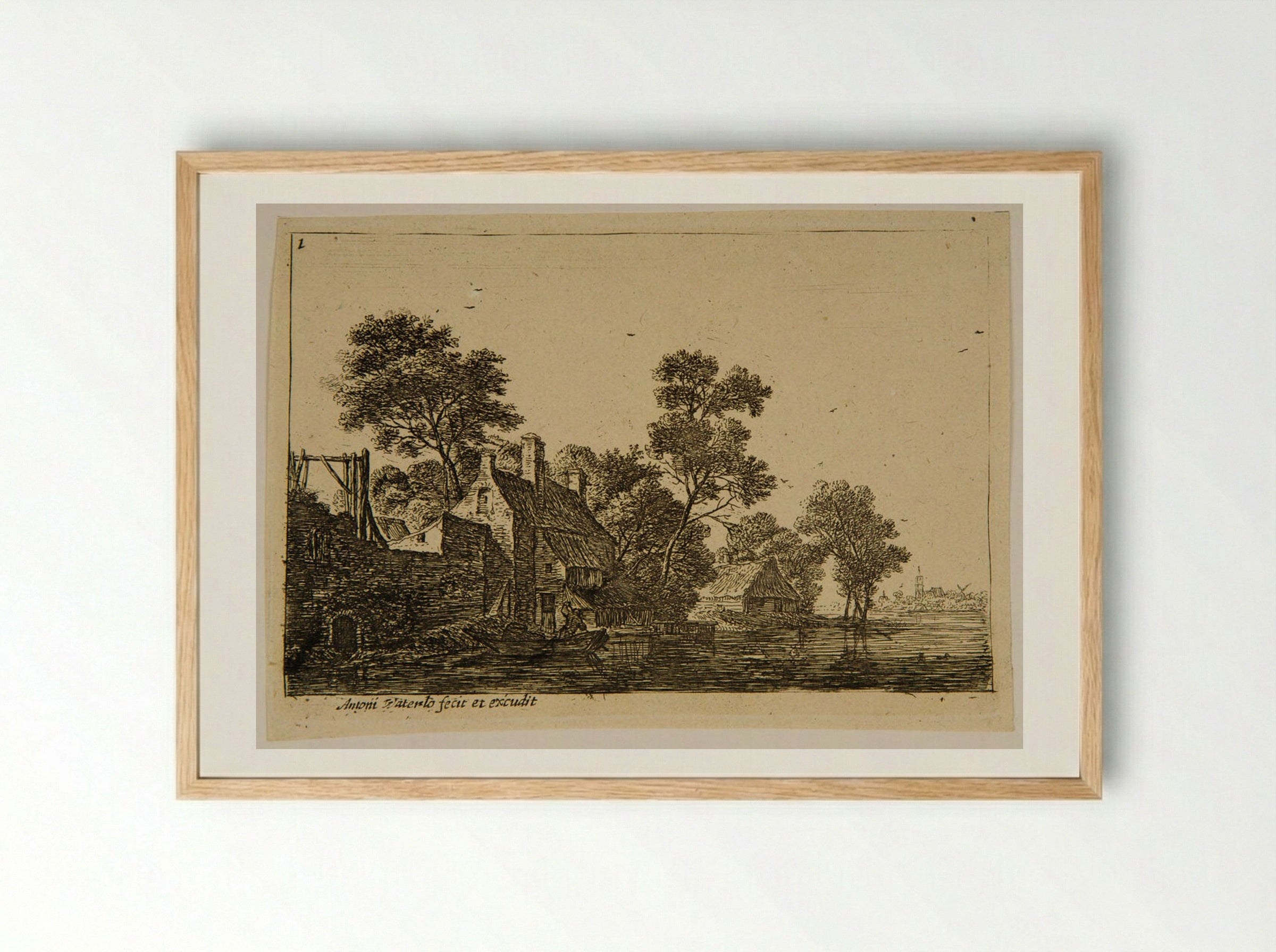 Return of the Fisherman - Anthonie Waterloo - Framed Print Wood