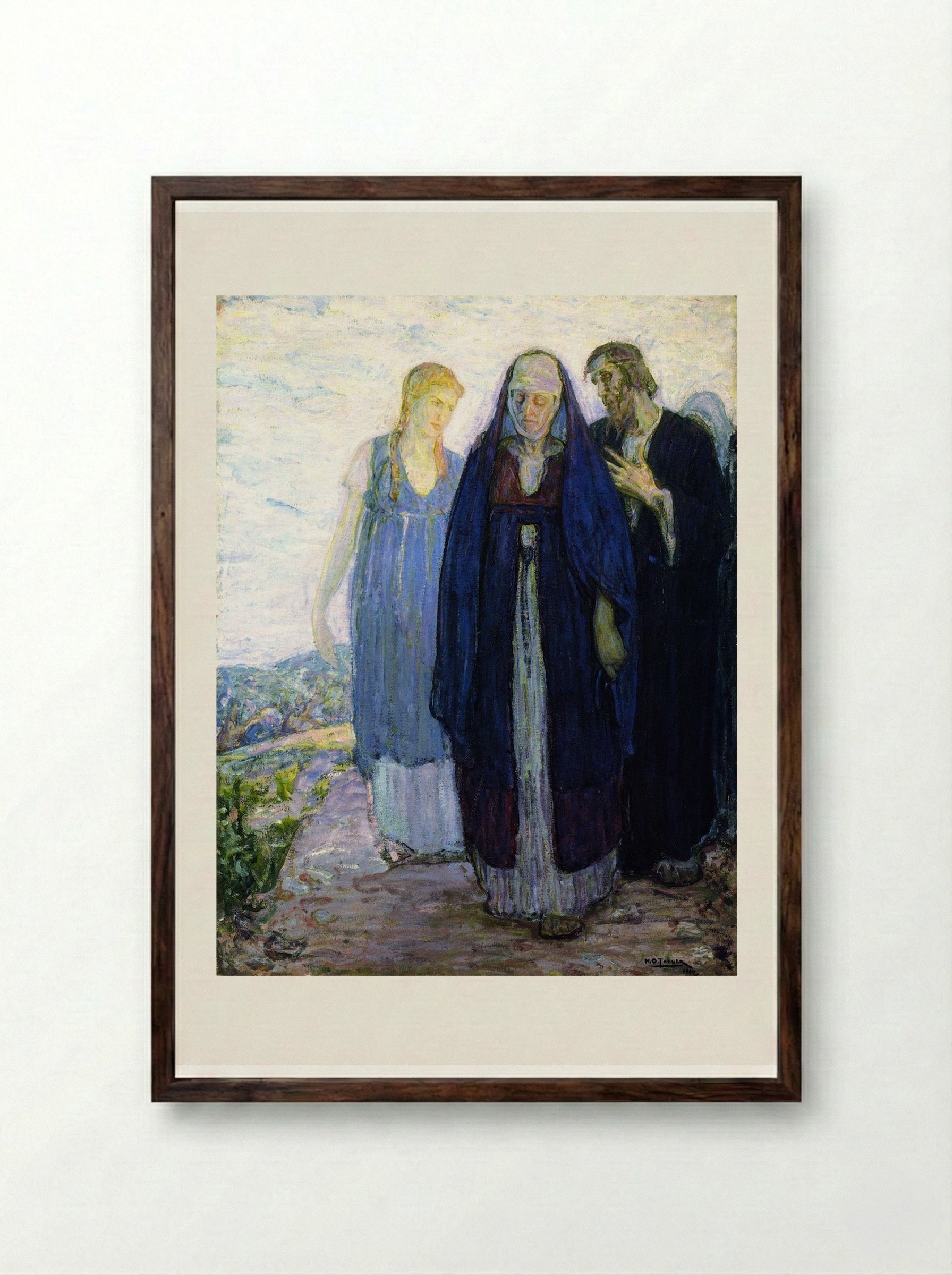 Return of the Holy Women - Henry Ossawa Tanner - Framed Print Dark Wood
