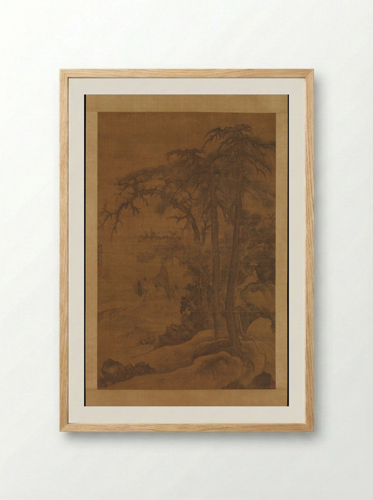 Returning Fishermen - Tang Di - Framed Print Wood