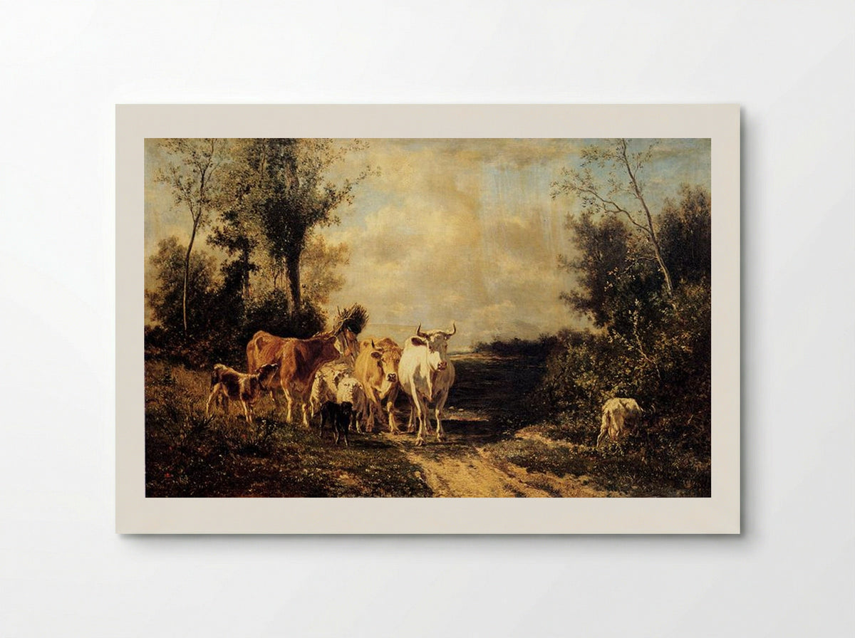 Returning From Pasture - Constant Troyon - Poster
