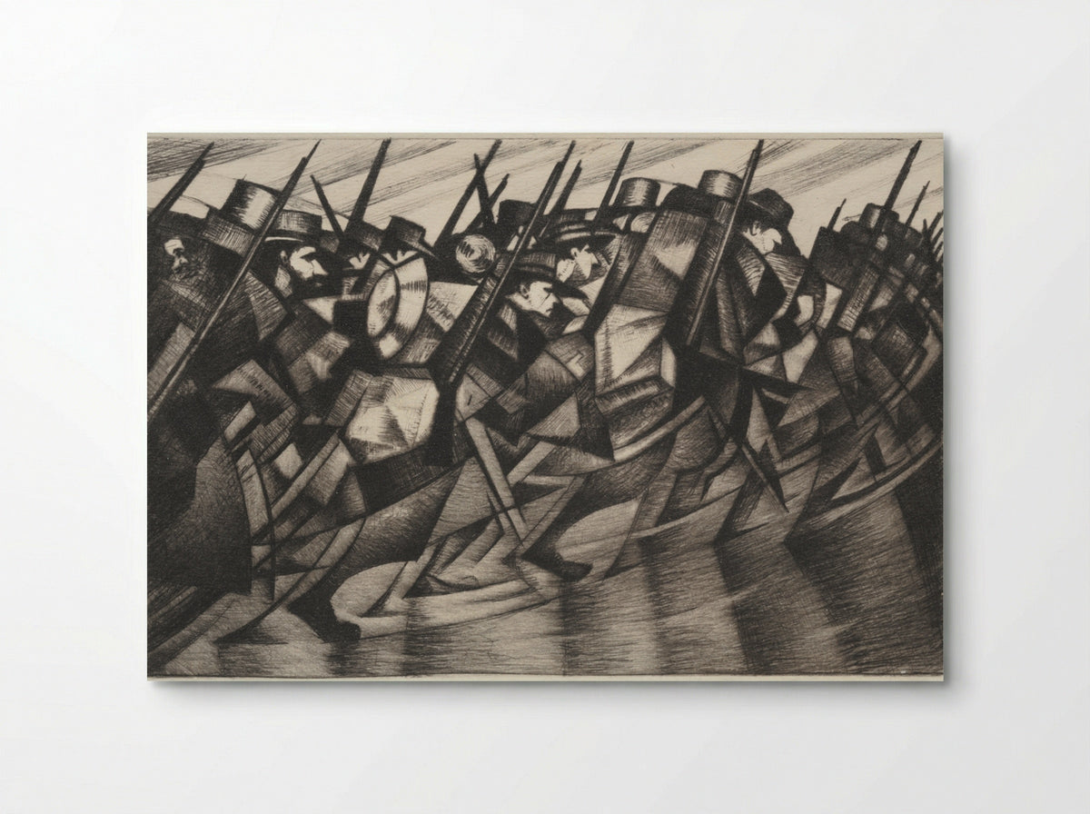 Returning to the Trenches - Christopher Nevinson - Poster