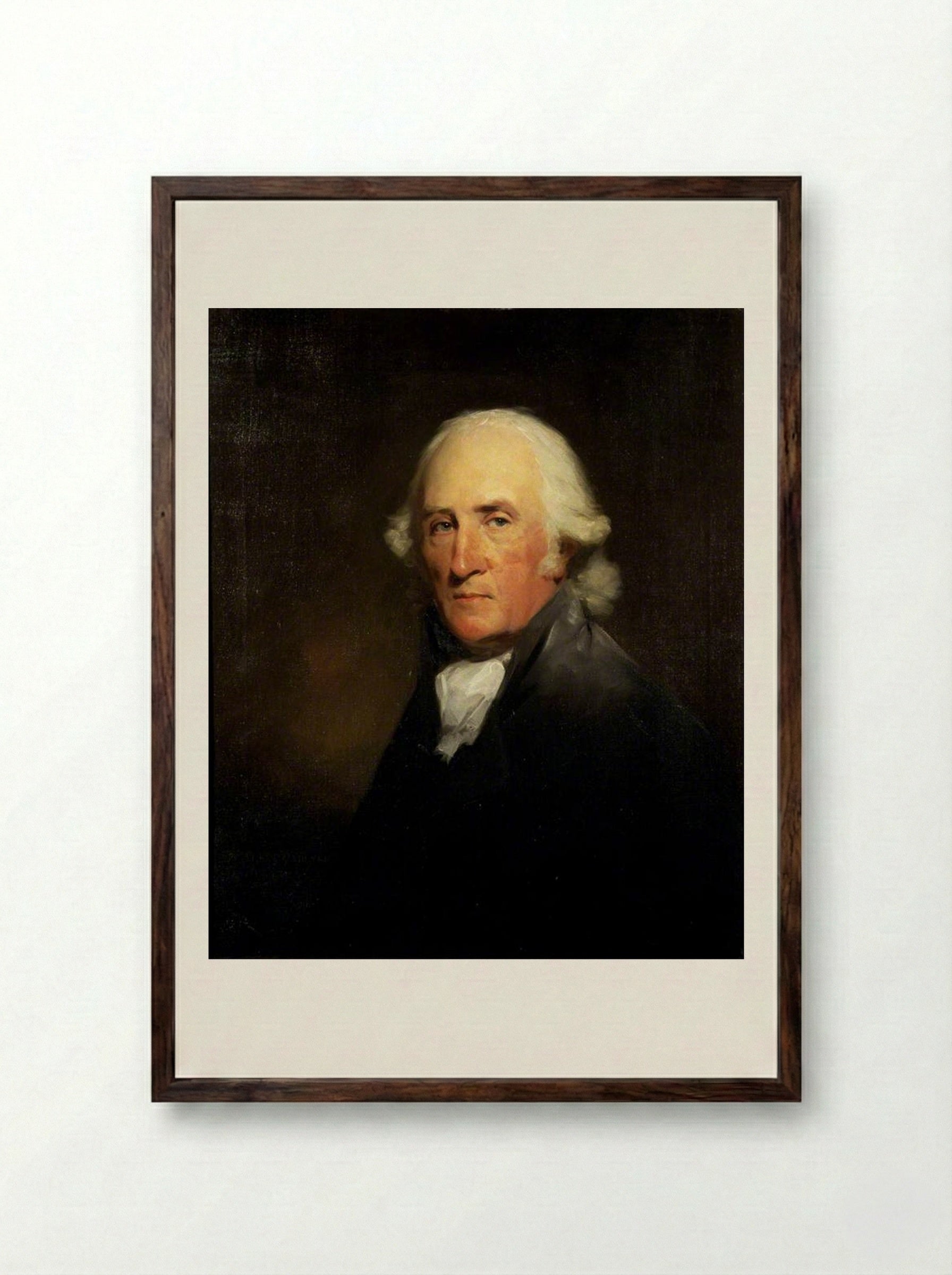 Rev. Alexander Carlyle - Henry Raeburn - Framed Print Dark Wood