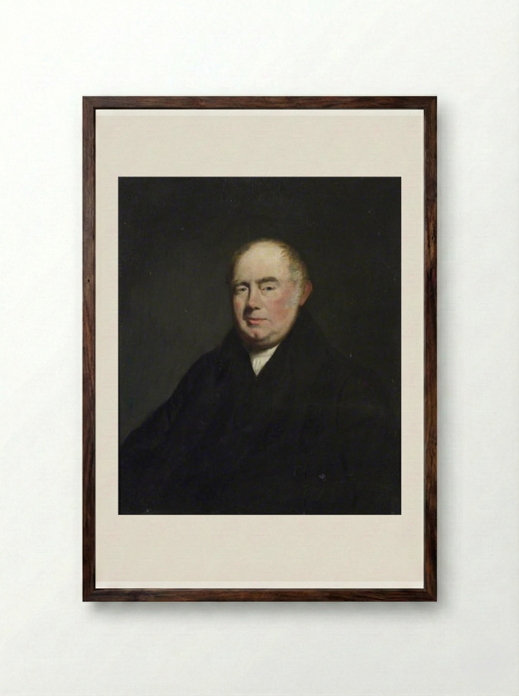 Reverend George Morley - John Jackson - Framed Print Dark Wood