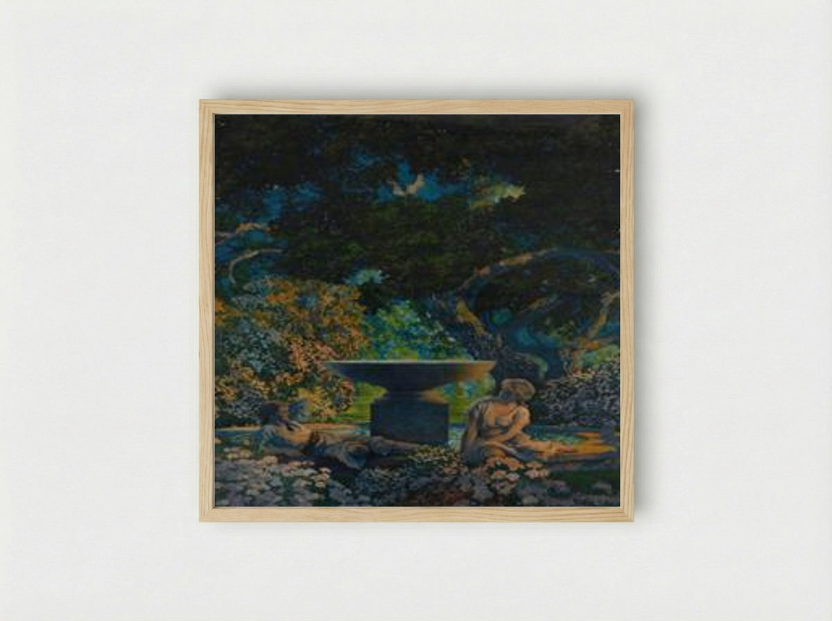 Reveries - Maxfield Parrish - Framed Print Wood