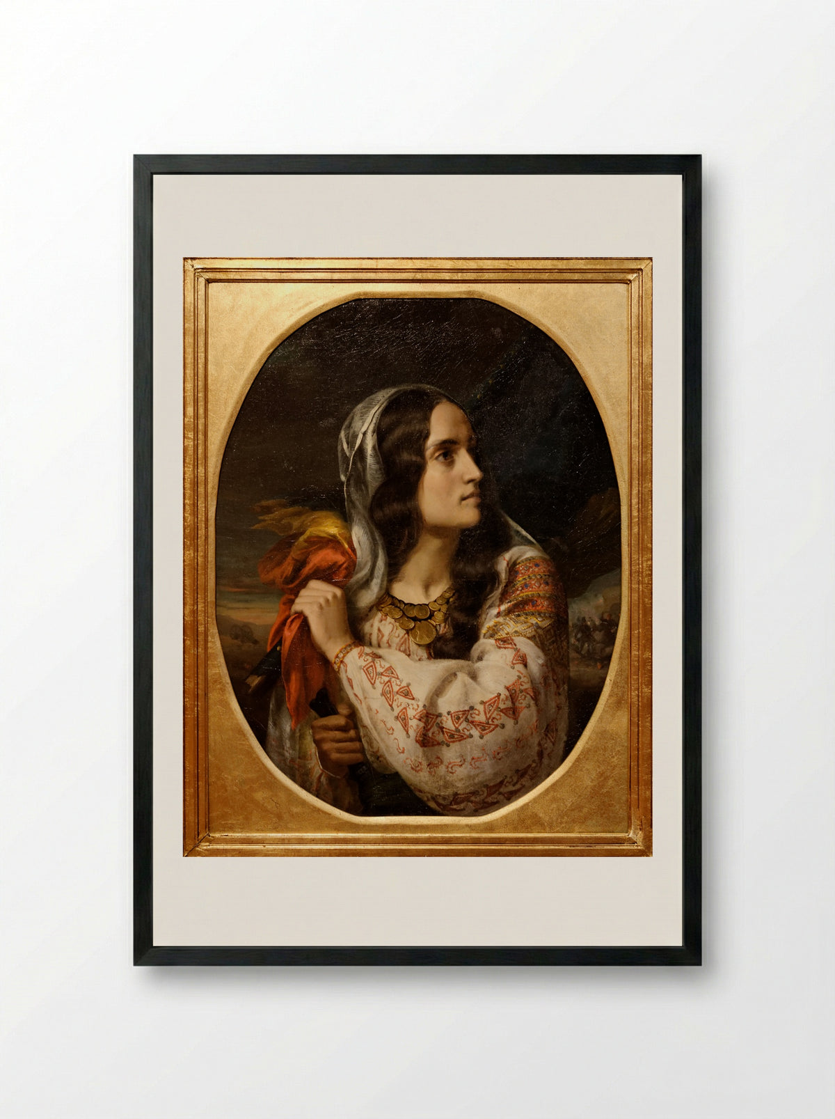 Revolutionary Romania - Constantin Daniel Rosenthal - Framed Print Black