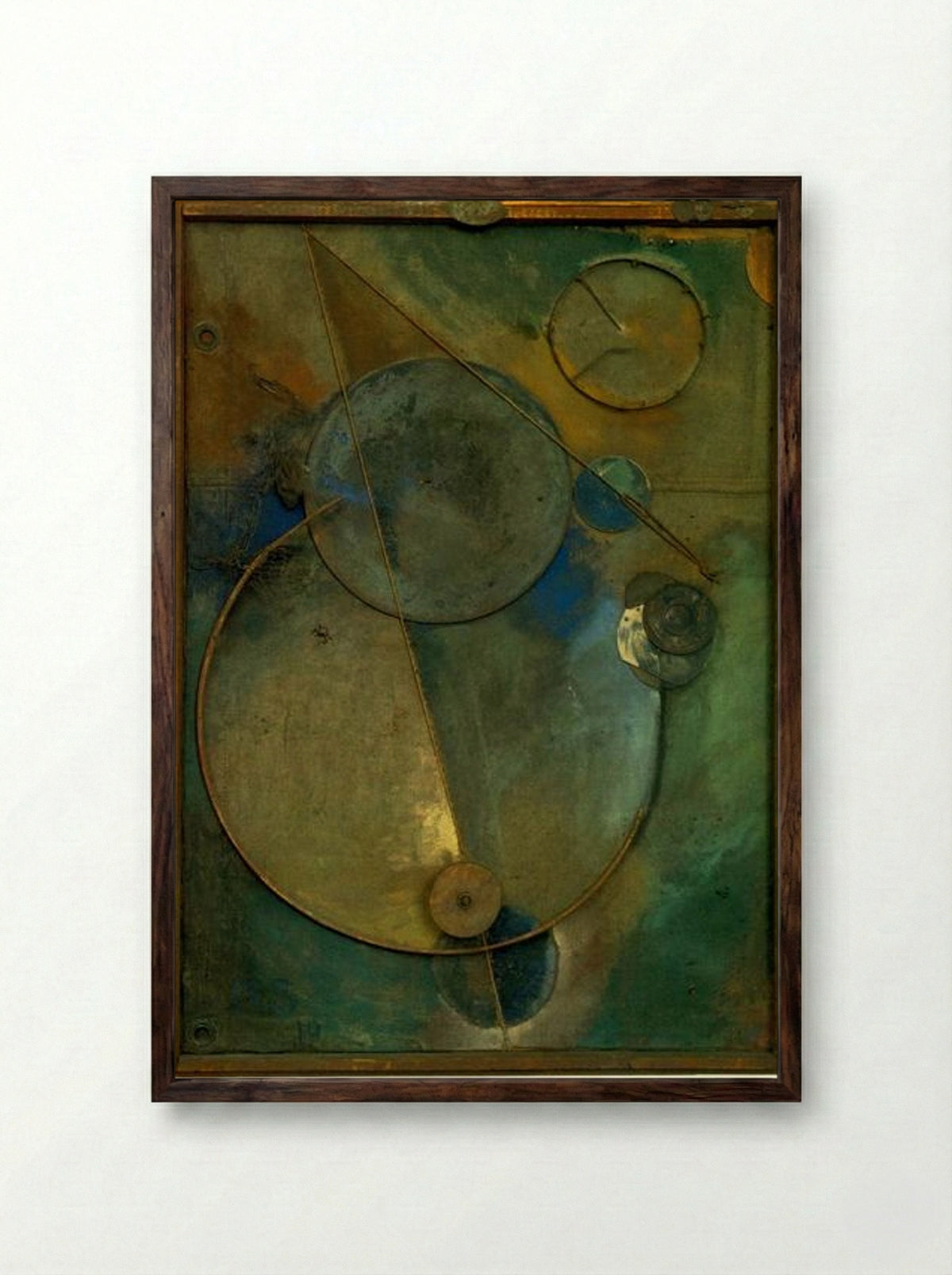 Revolving - Kurt Schwitters - Framed Print Dark Wood