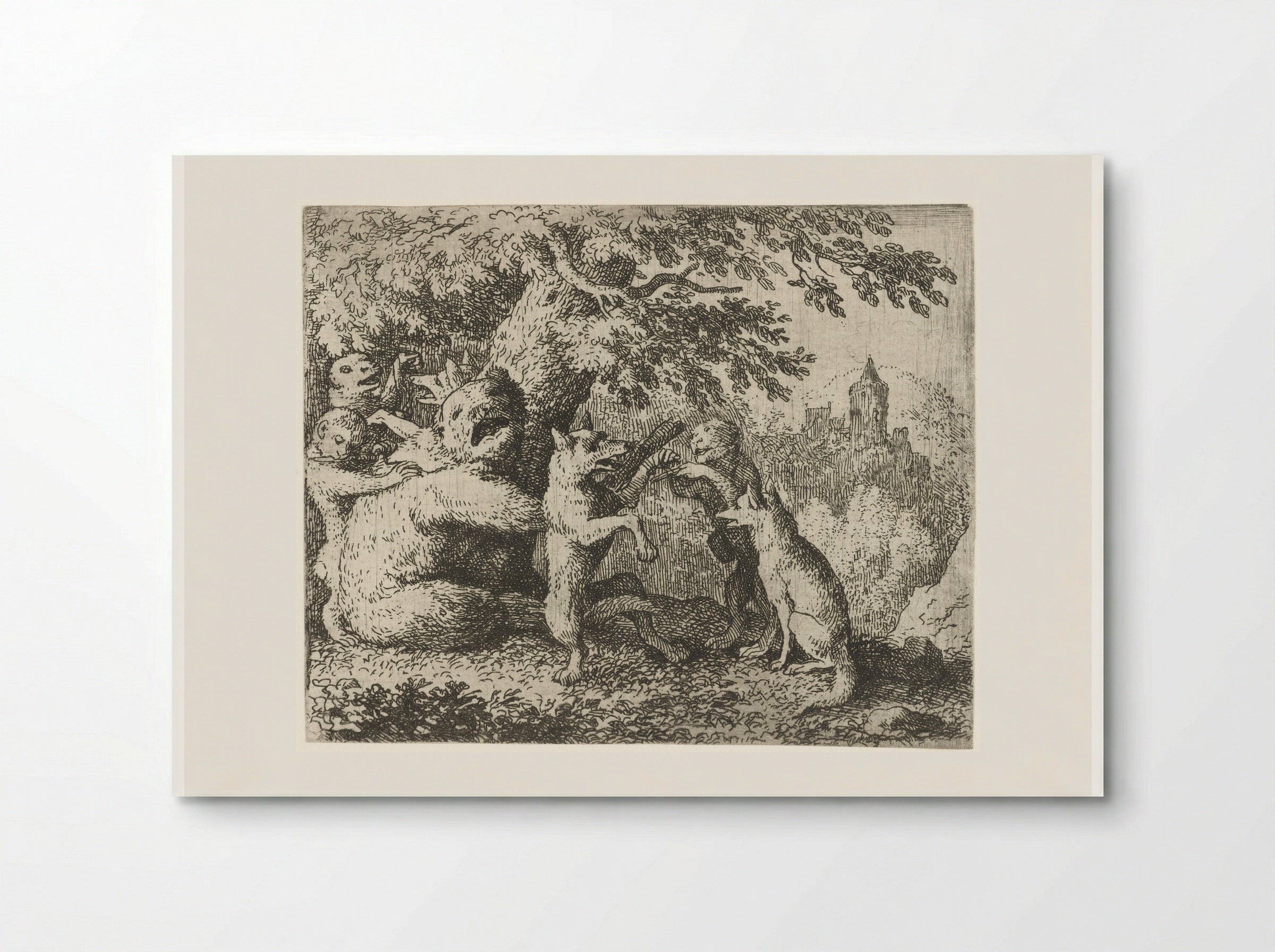 Reynard the Fox Prepares for his Pilgrimage - Allaert van Everdingen - Poster