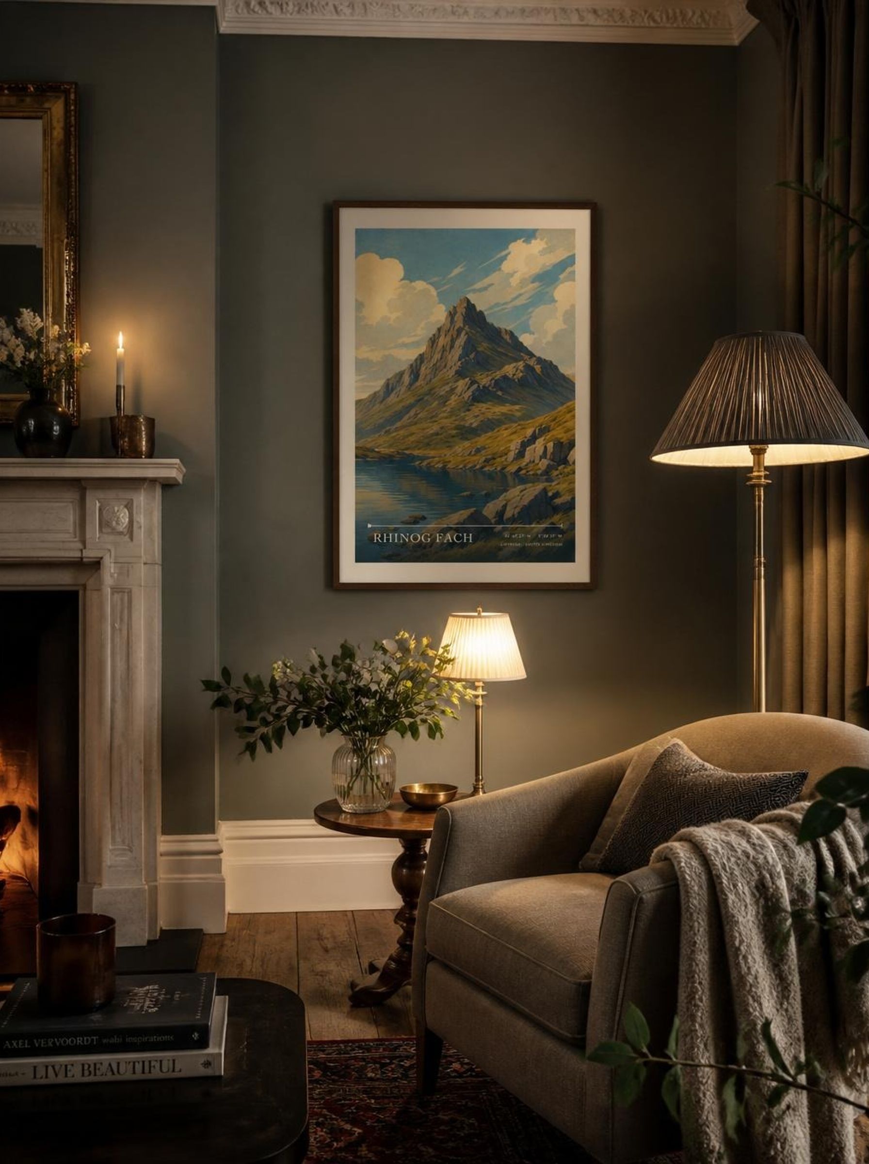 Rhinog Fach Gwynedd United Kingdom Travel Poster - Lifestyle