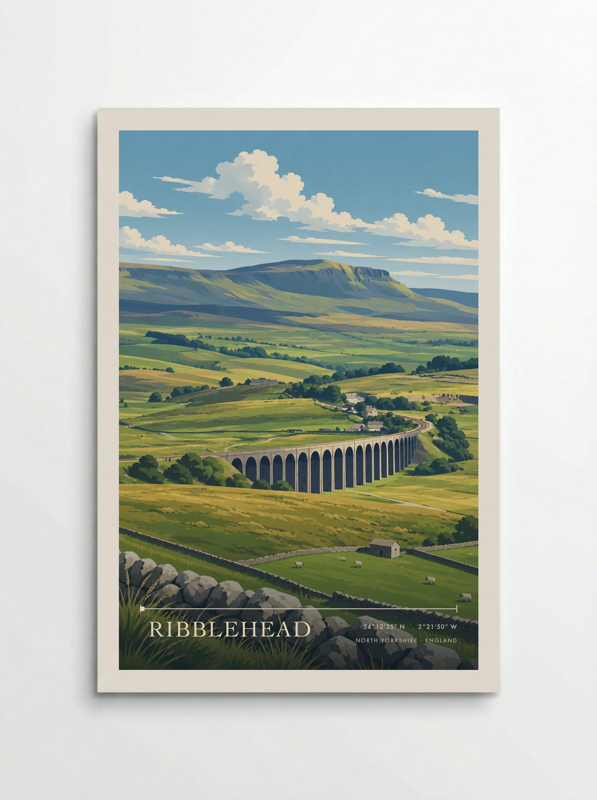 Ribblehead, North Yorkshire | Travel Poster - Poster
