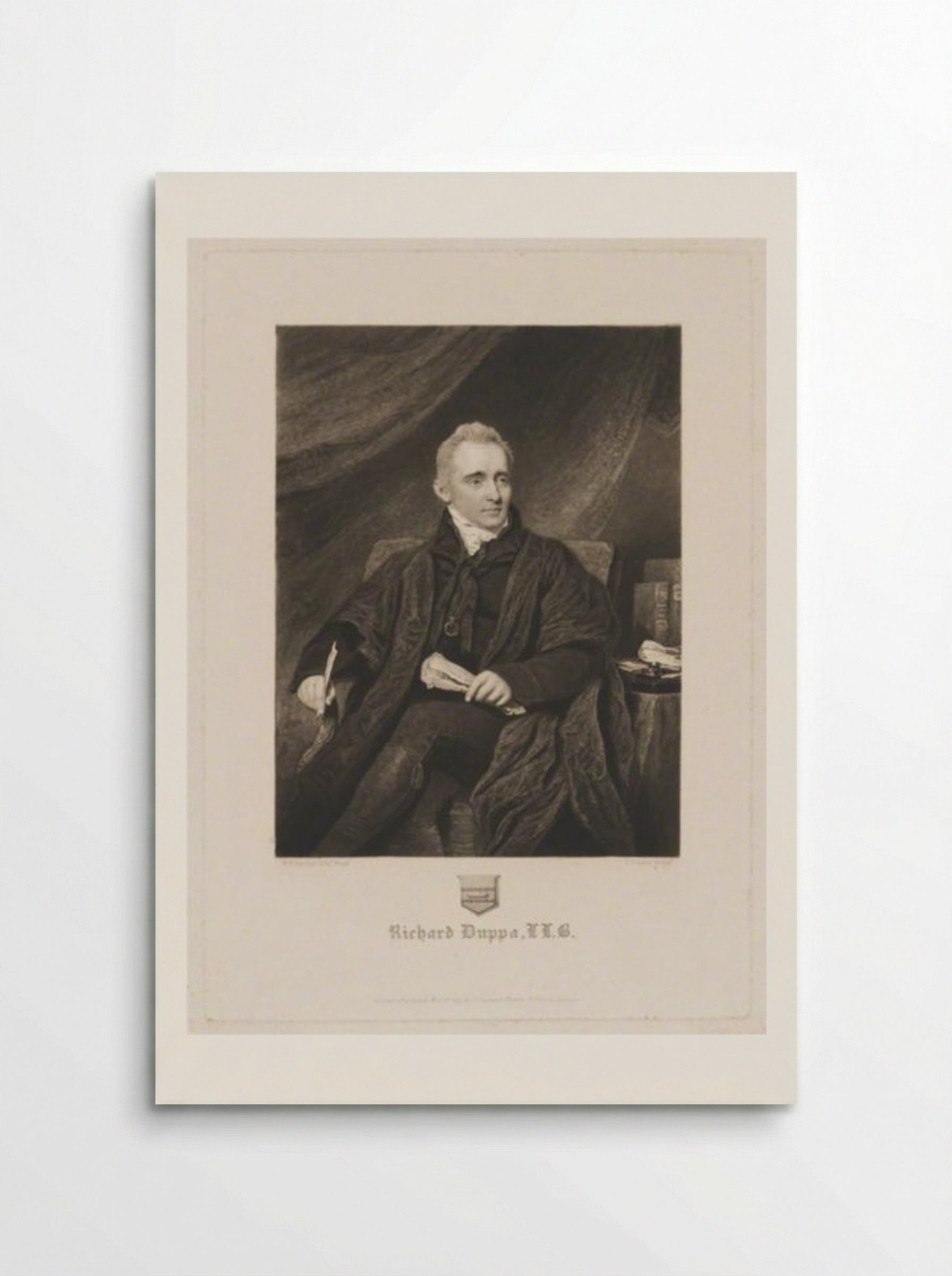 Richard Duppa, LL.B. - Charles Turner - Poster