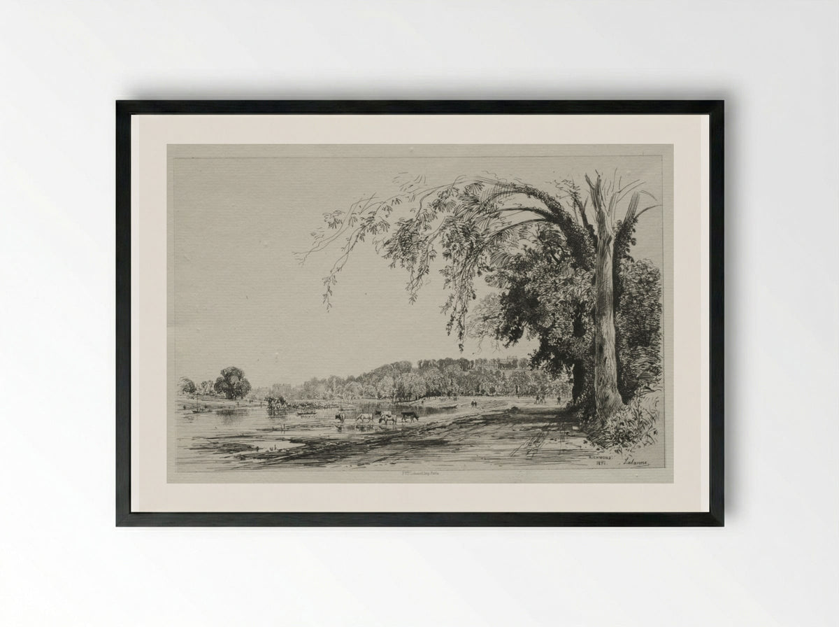 Richmond - Maxime Lalanne - Framed Print Black