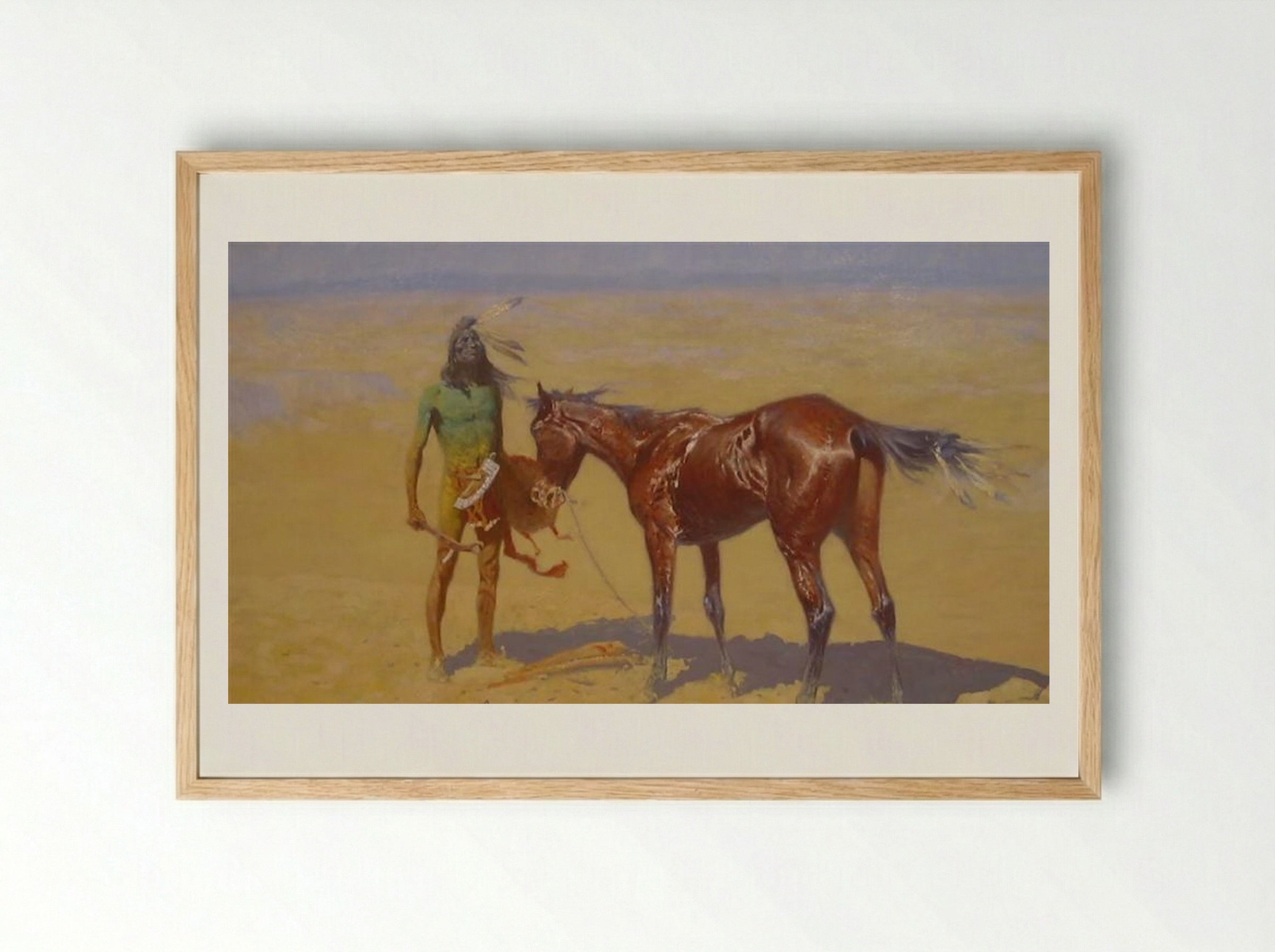 Ridden Down - Frederic Remington - Framed Print Wood