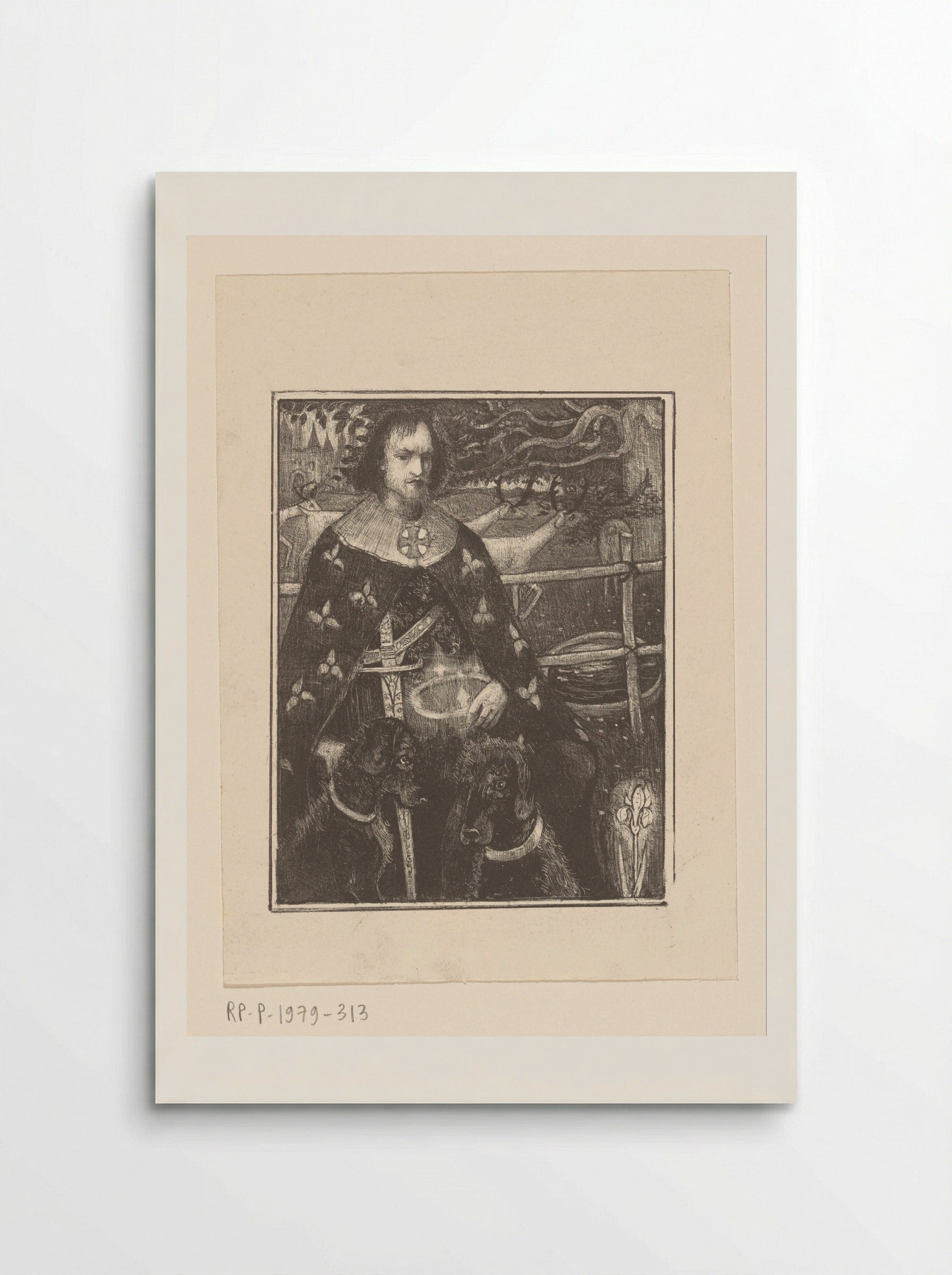 Ridder met twee honden - Richard Nicolaüs Roland Holst - Poster