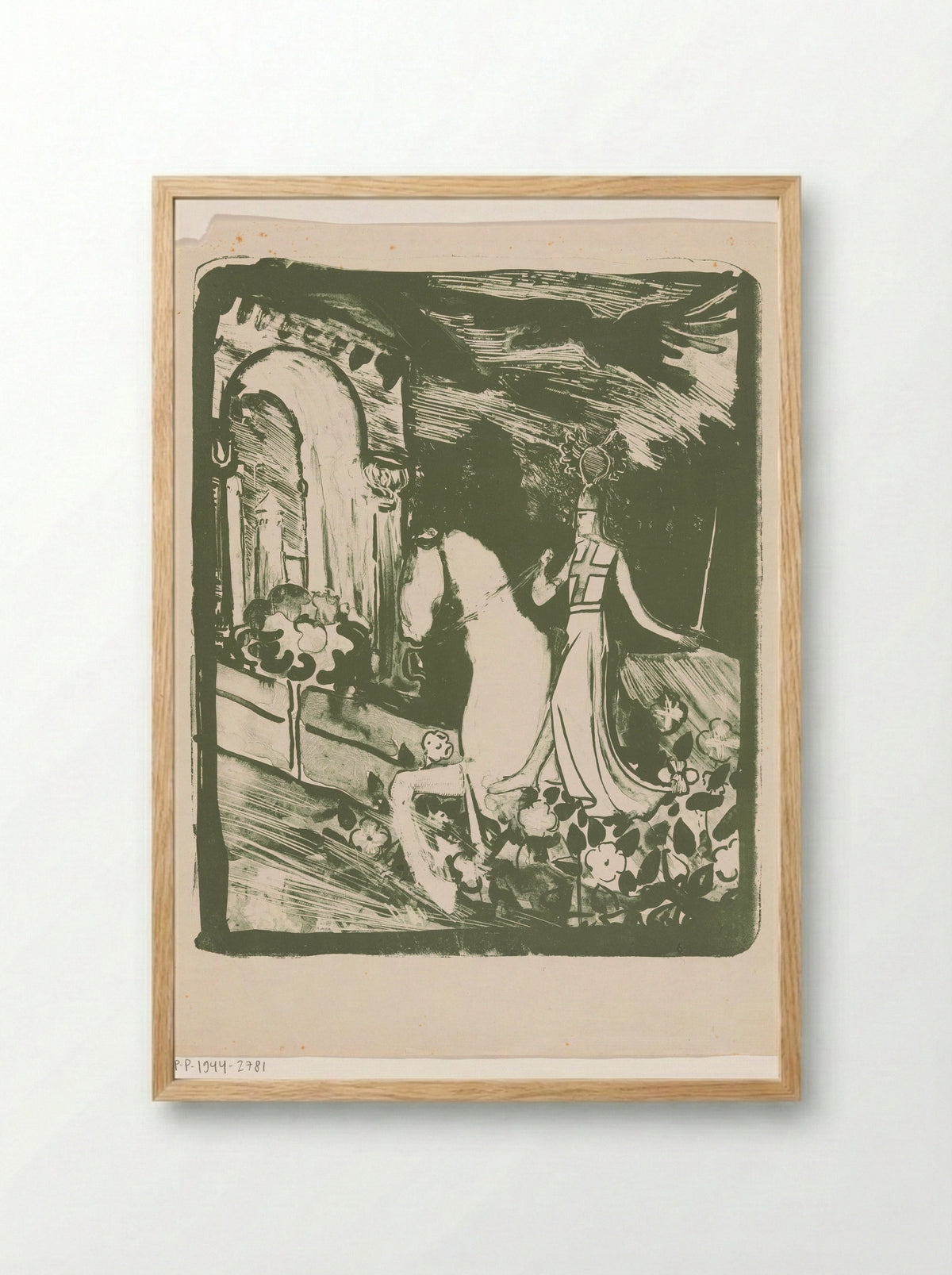 Ridder te paard - Antoon Derkinderen - Framed Print Wood