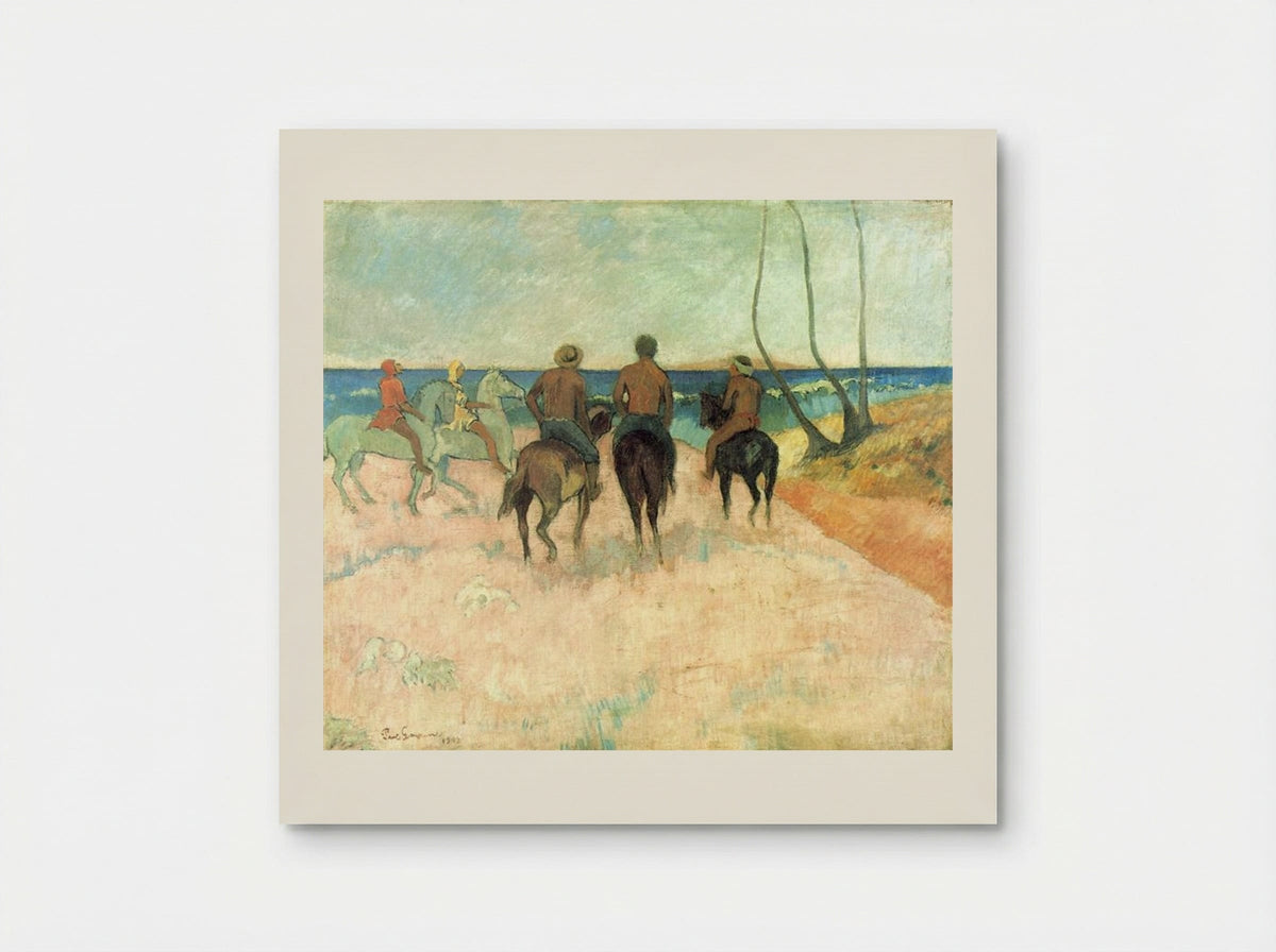Riders on the Beach - Paul Gauguin - Poster