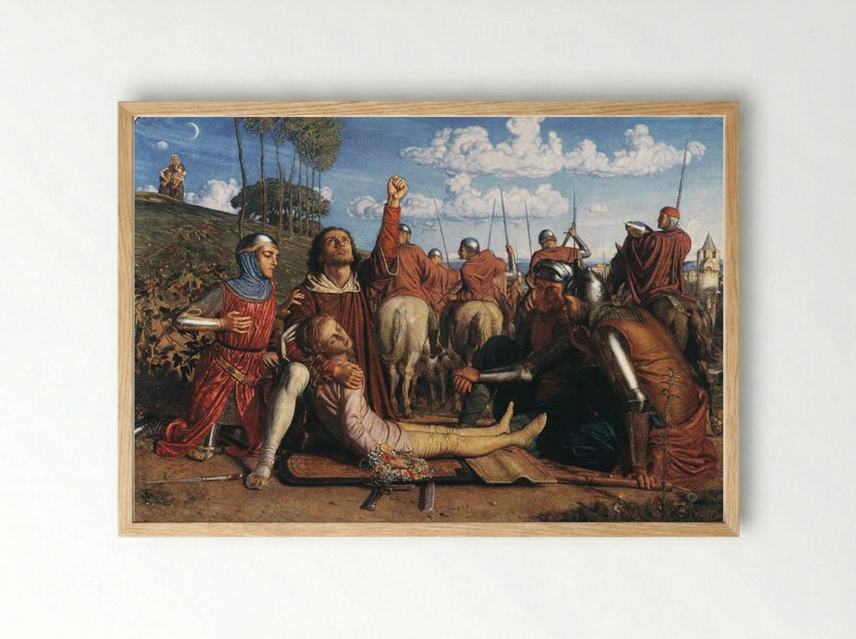 Rienzi Vowing to Obtain Justice - William Holman Hunt - Framed Print Wood