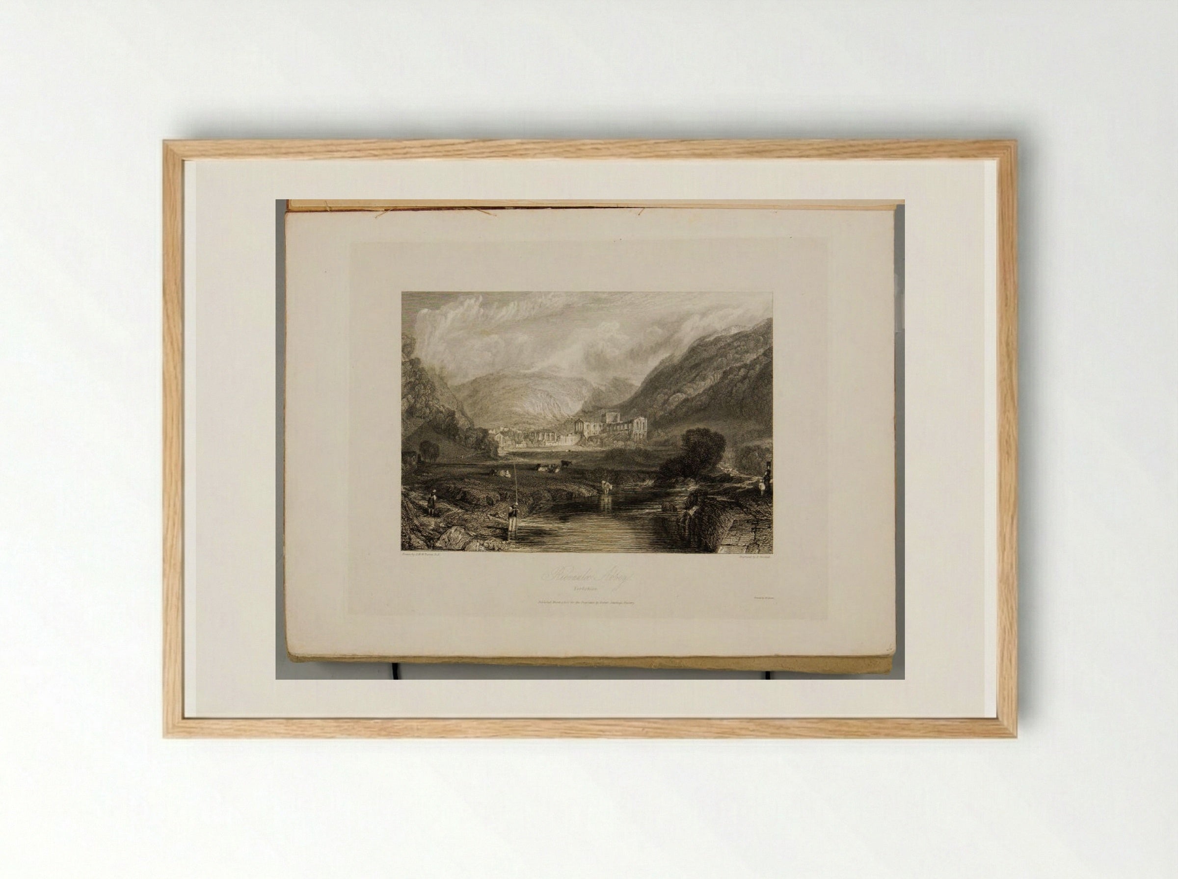 Rievaulx Abbey, Yorkshire - J.M.W. Turner - Framed Print Wood
