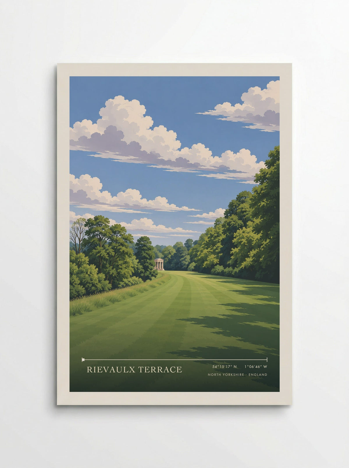Rievaulx Terrace, North Yorkshire | Travel Poster - Poster
