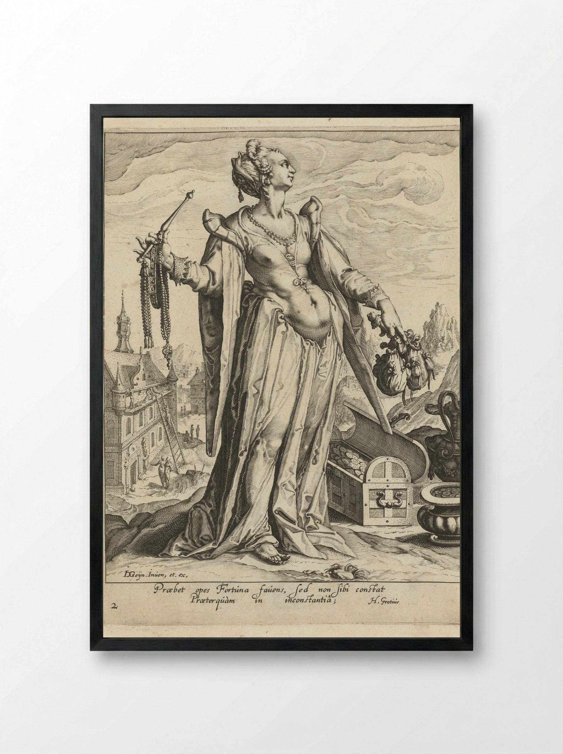 Rijkdom (Wealth) - Zacharias Dolendo - Framed Print Black