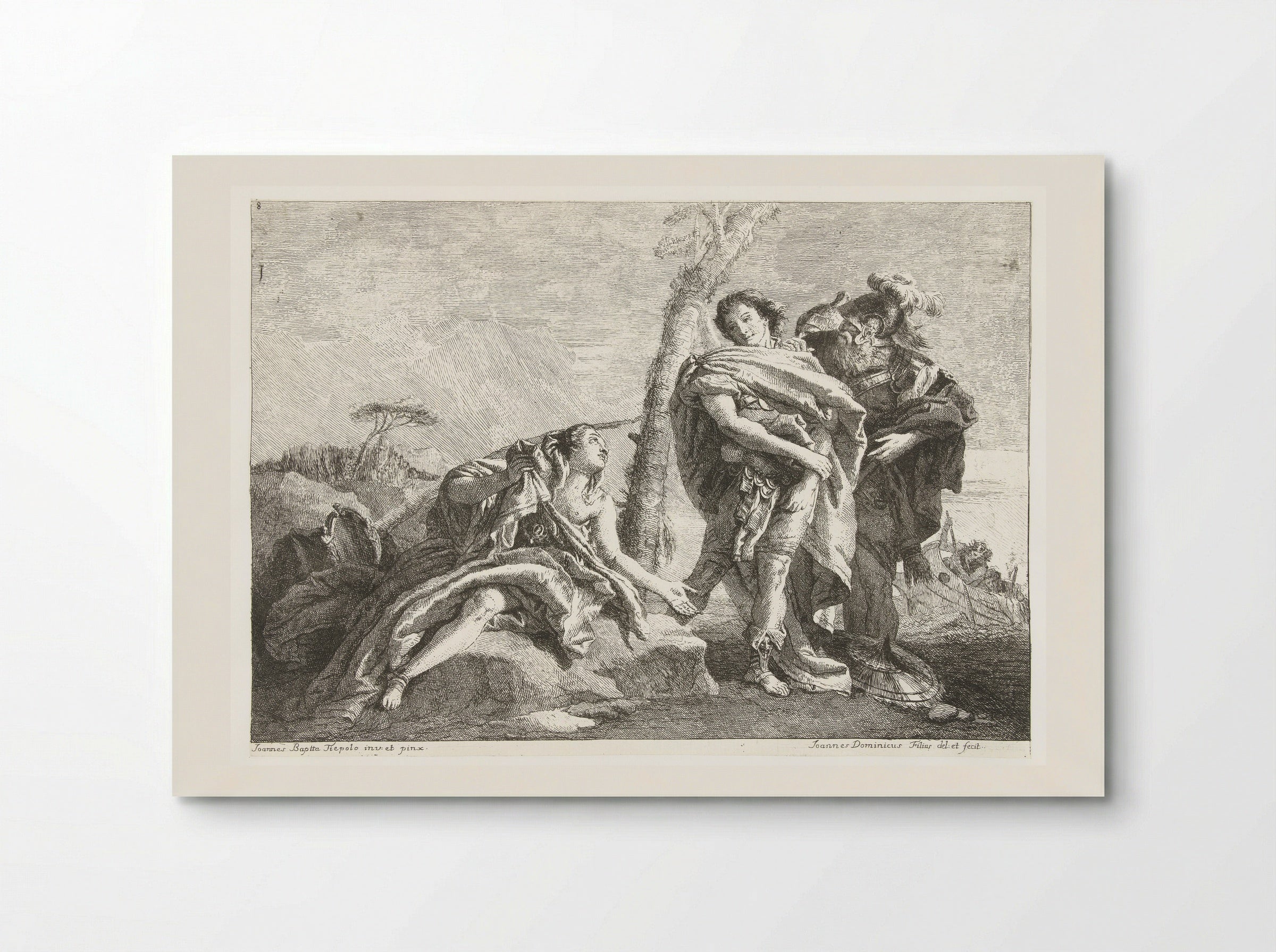 Rinaldo Abandons Armida - Giovanni Domenico Tiepolo - Poster