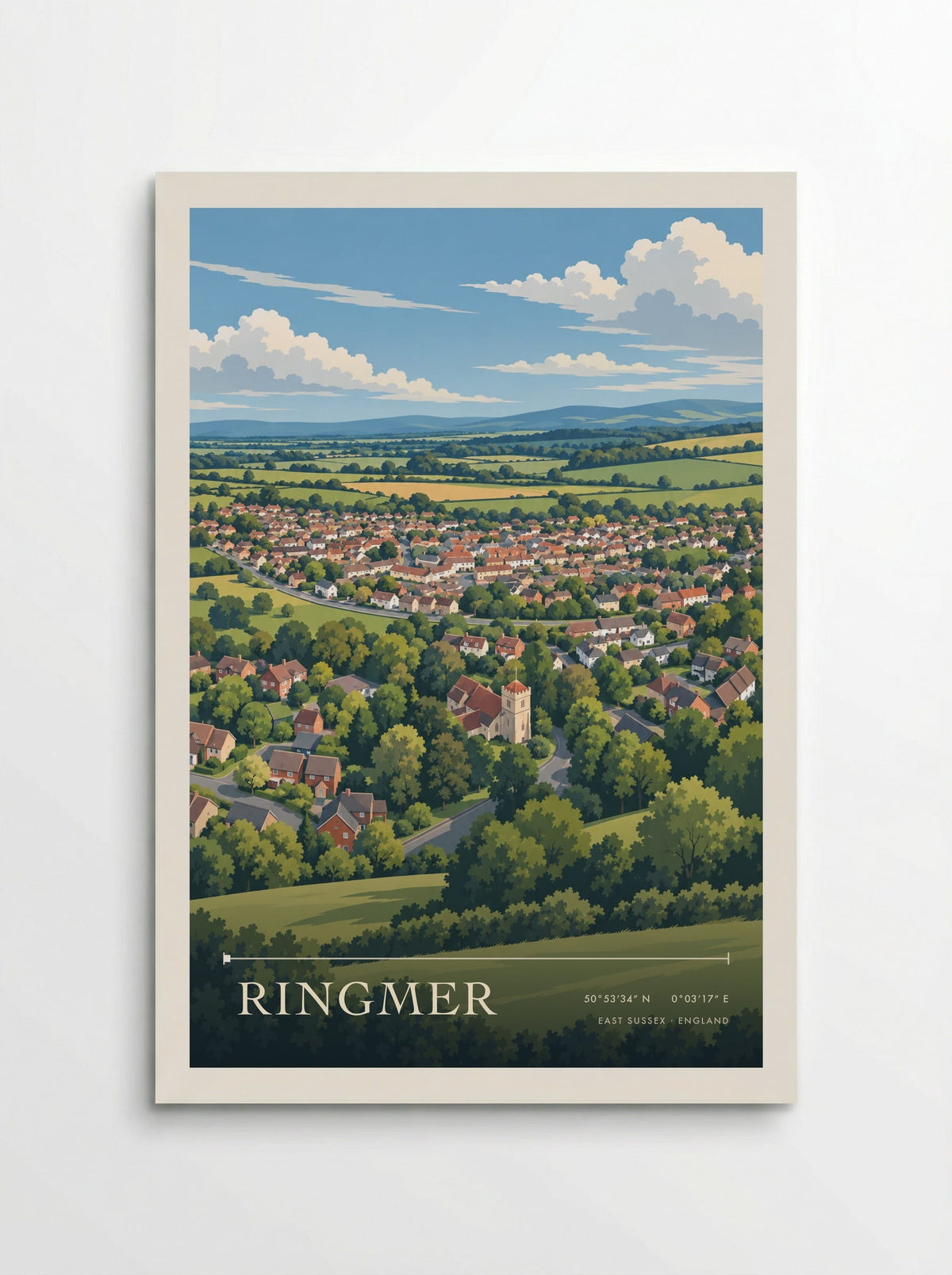 Ringmer, East Sussex | Travel Poster - Poster