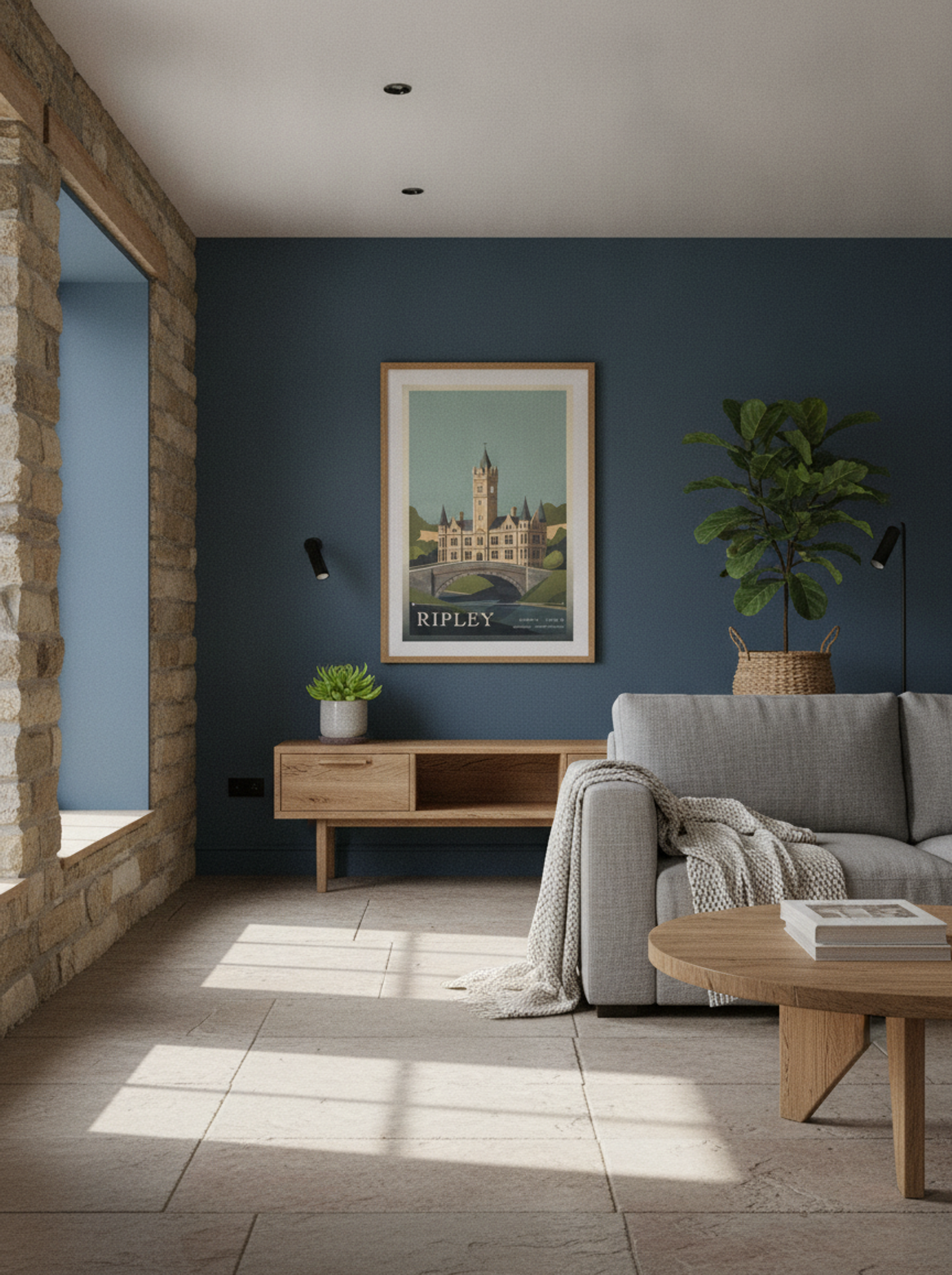 Ripley Derbyshire United Kingdom Travel Poster - Lifestyle