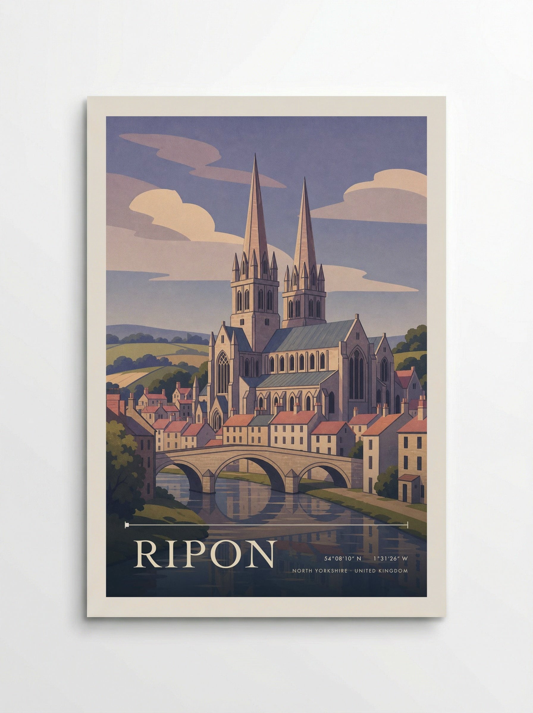 Ripon North Yorkshire United Kingdom Travel Poster - Poster