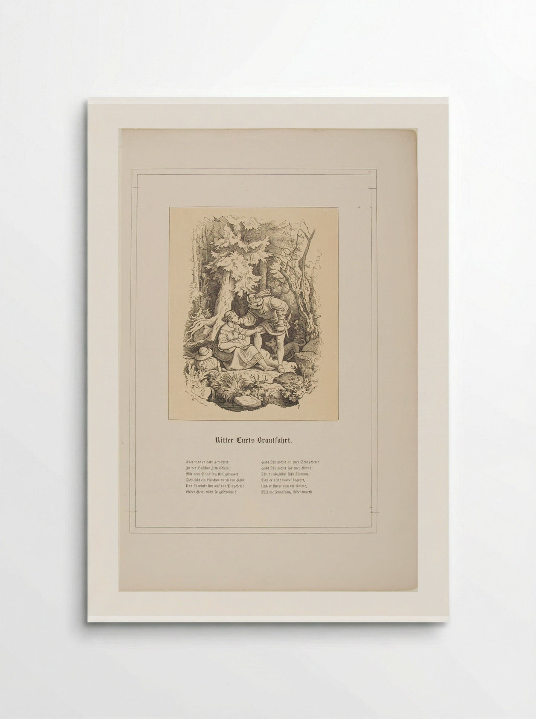 Ritter Kurts Brautfahrt - Adrian Ludwig Richter - Poster