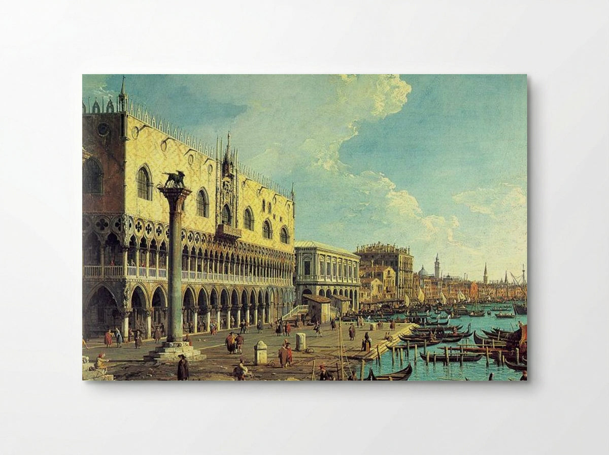 Riva degli Schiavoni Looking East - Canaletto - Poster