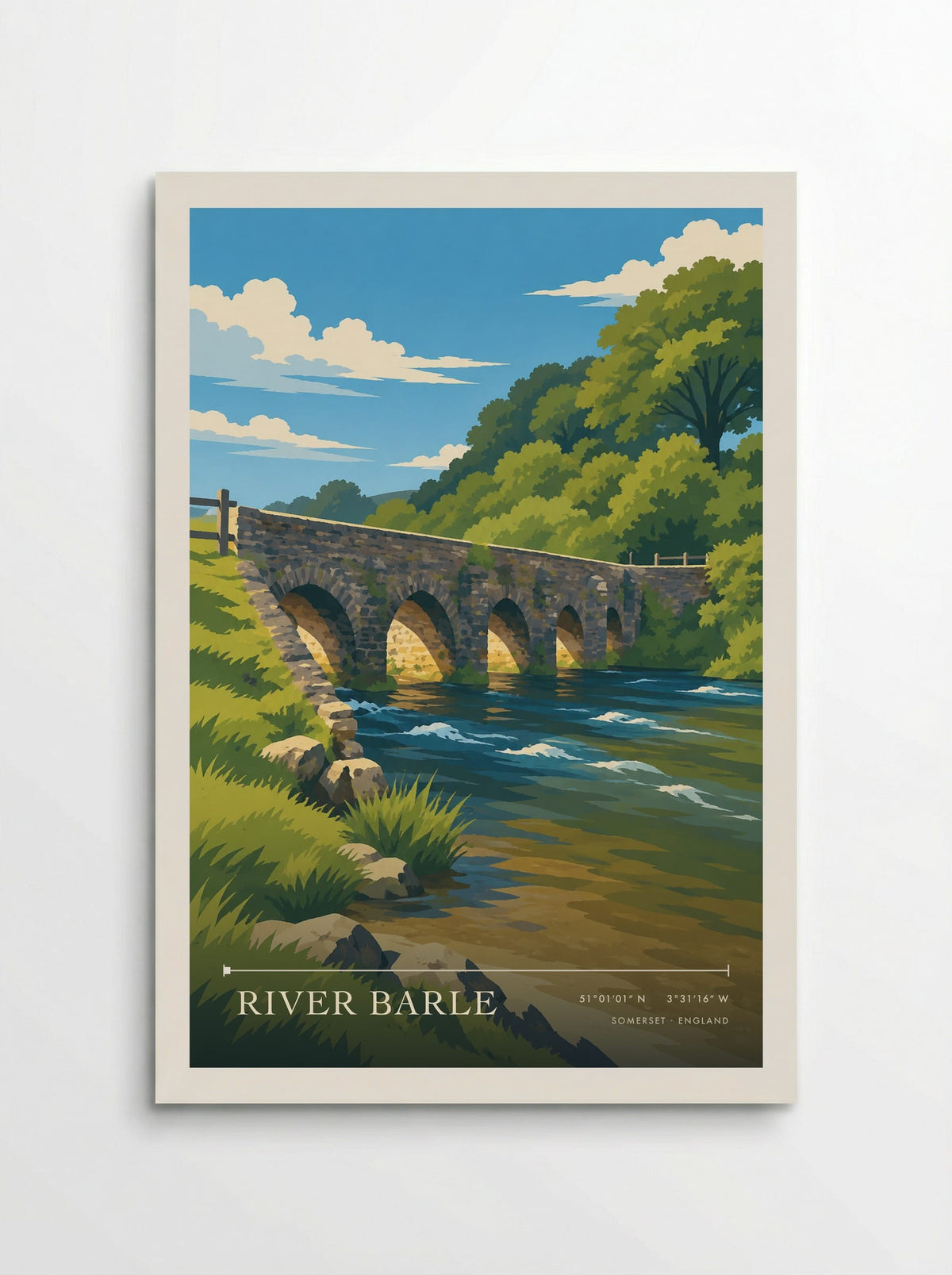 River Barle, Somerset | Travel Poster - Poster