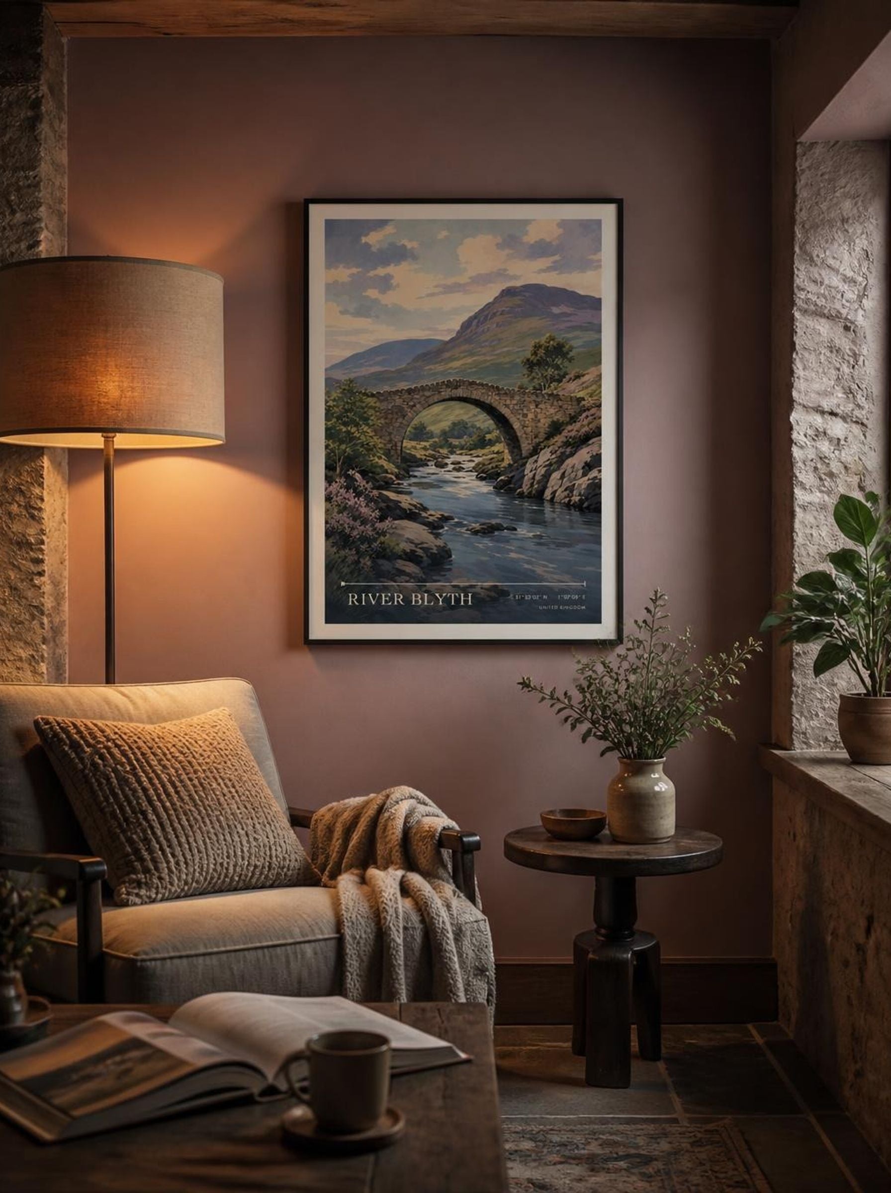 River Blyth United Kingdom Travel Poster - Lifestyle