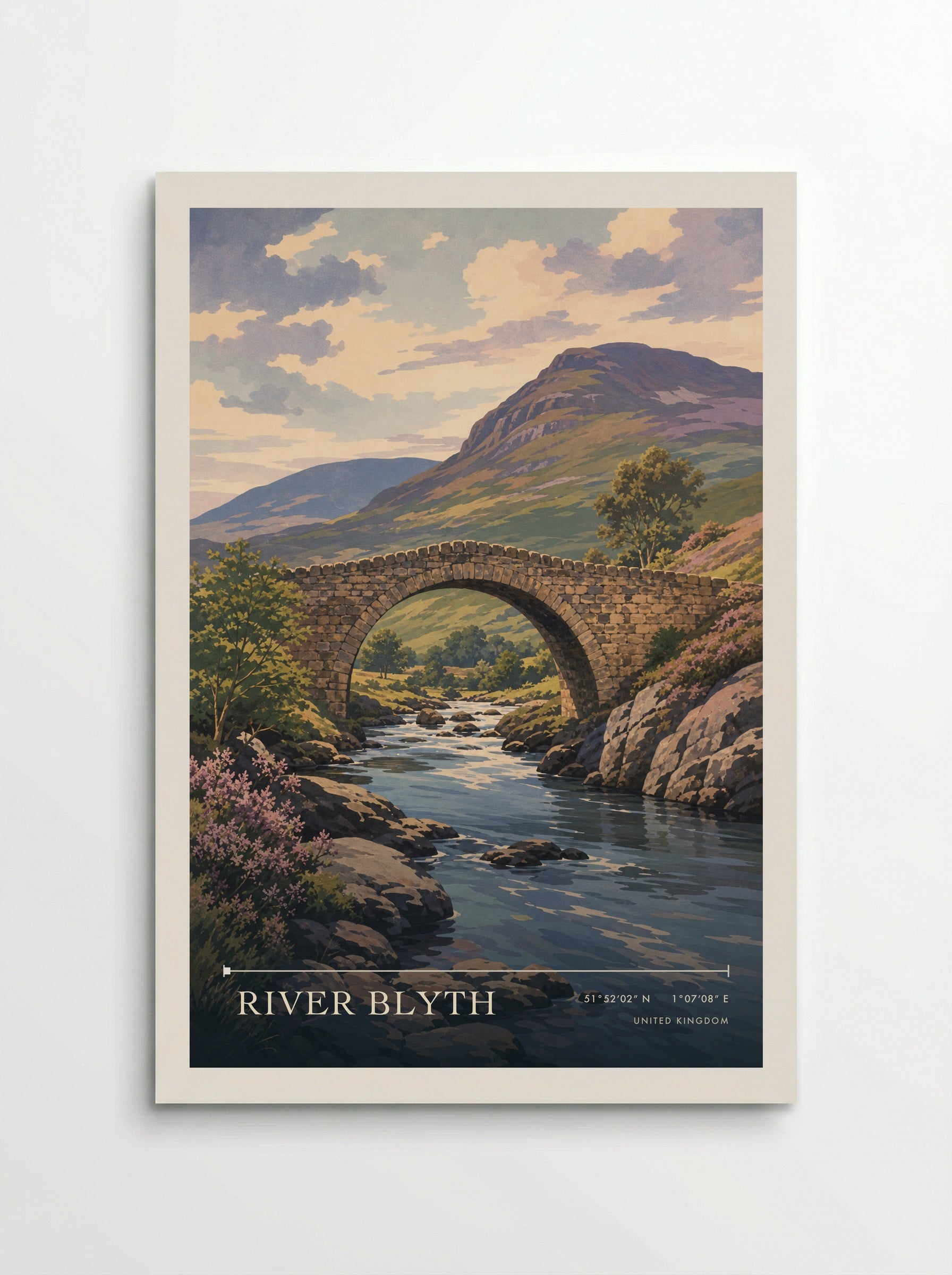 River Blyth United Kingdom Travel Poster - Poster