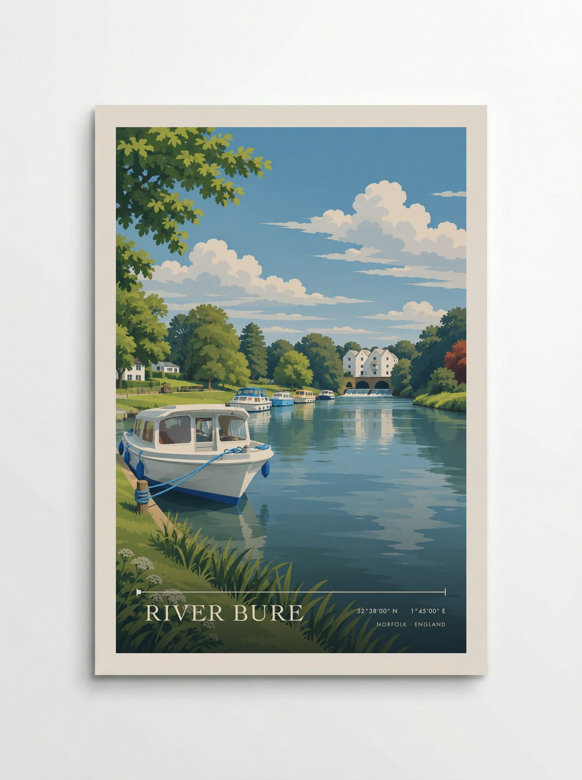 River Bure, Norfolk | Travel Poster - Poster