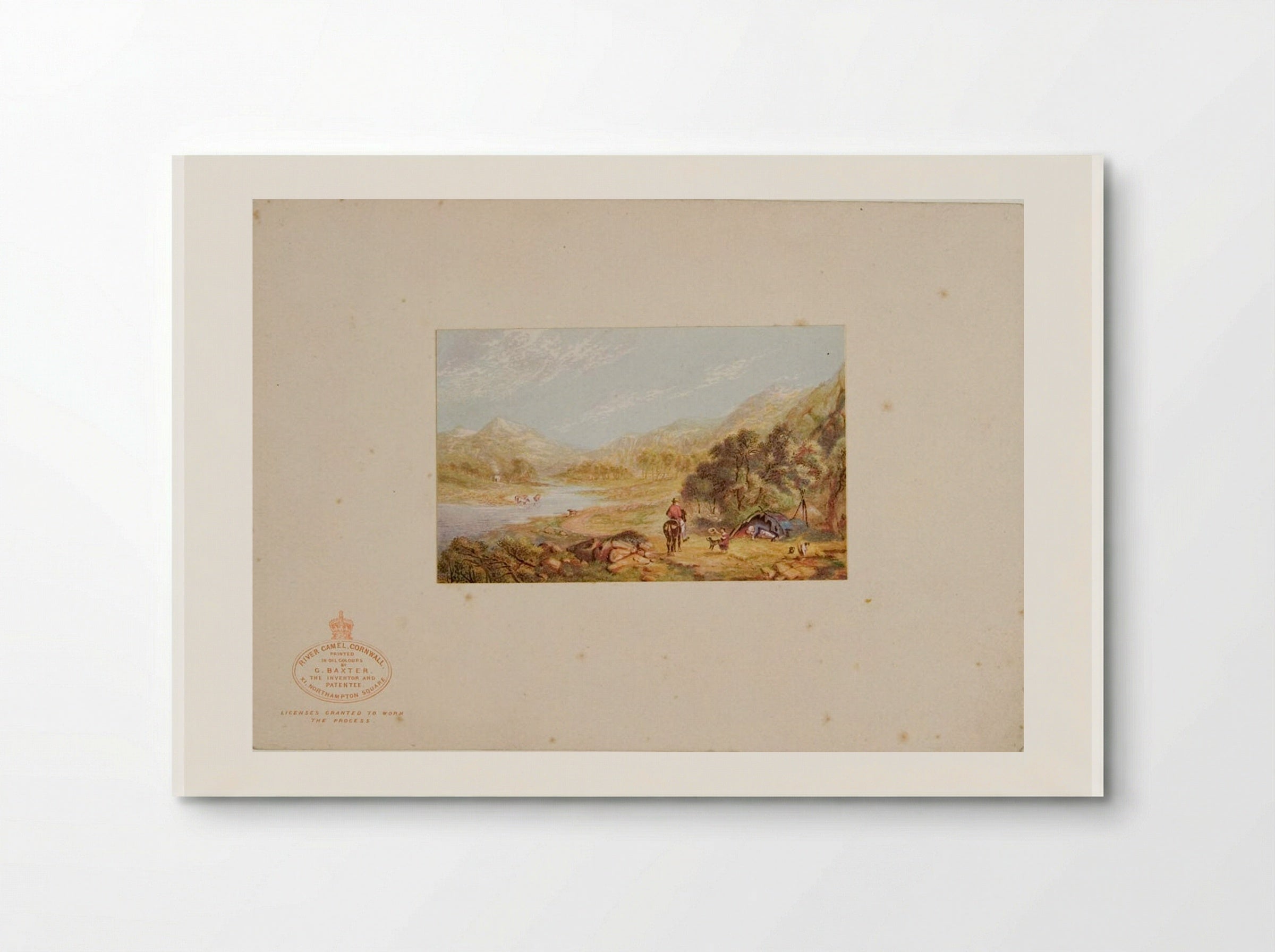 River Camel, Cornwall - George Baxter - Poster