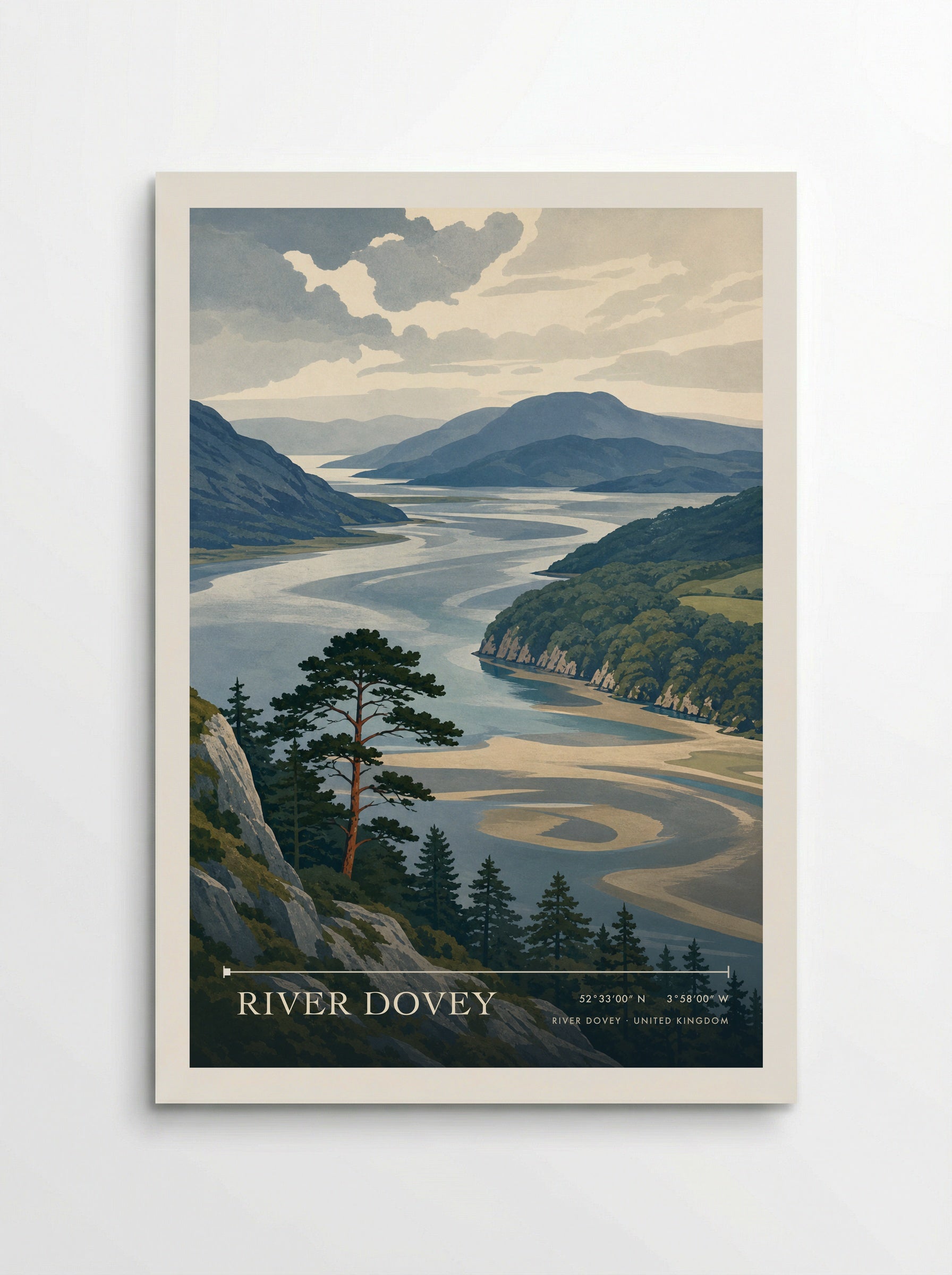 River Dovey United Kingdom Travel Poster - Poster