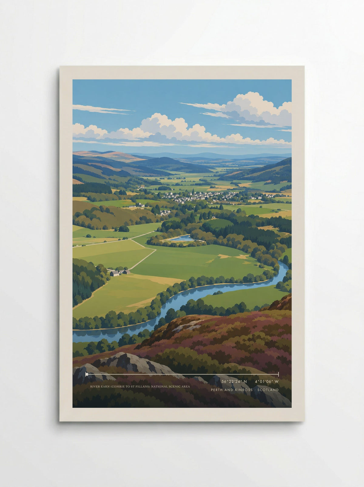 River Earn (Comrie to St Fillans) National Scenic Area, Perth and Kinross | Travel Poster - Poster