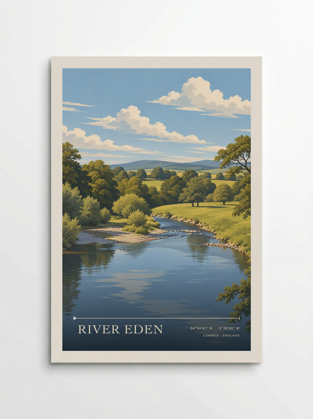 River Eden, Cumbria | Travel Poster - Poster