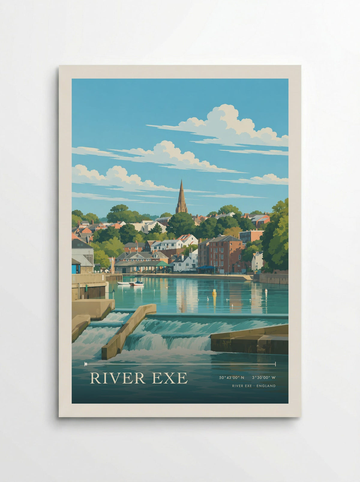 River Exe | Travel Poster - Poster