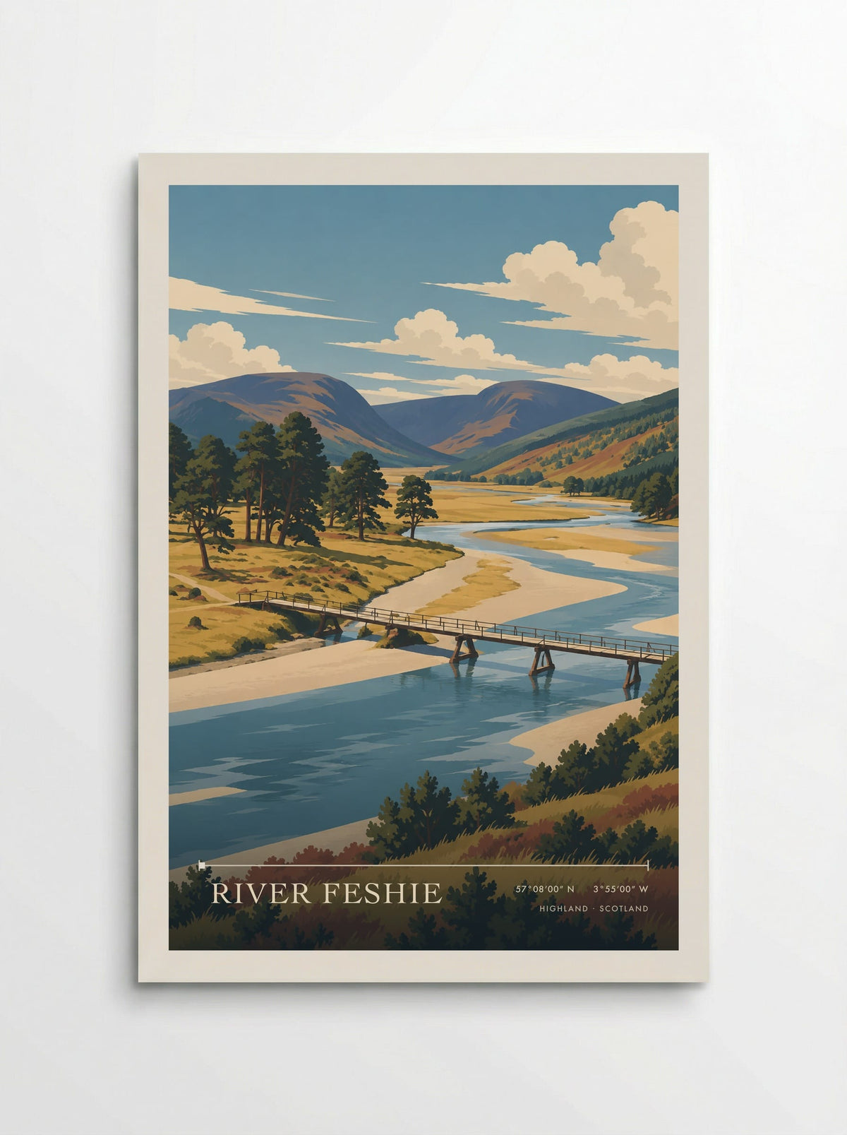 River Feshie, Highland | Travel Poster - Poster