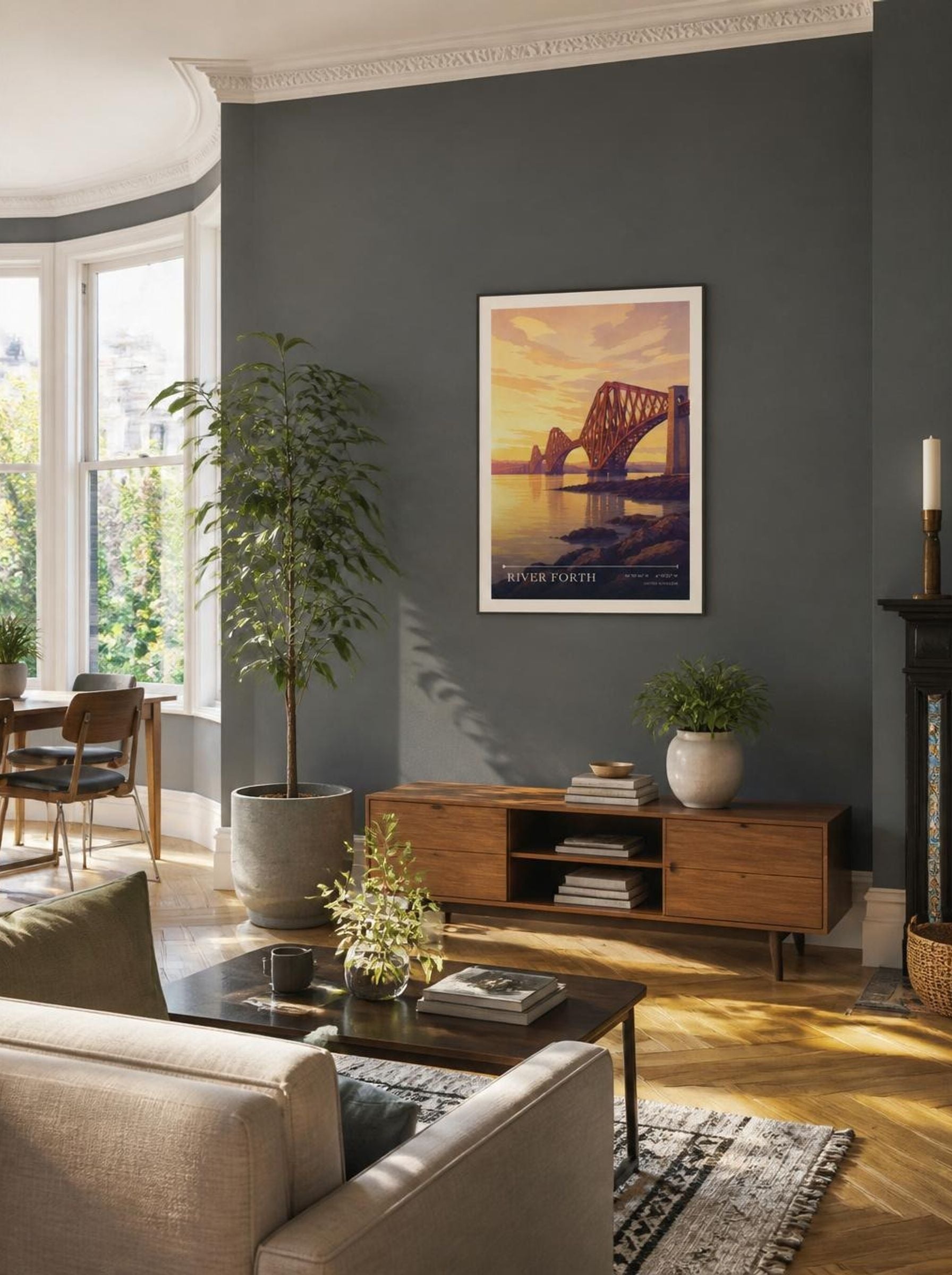 River Forth United Kingdom Travel Poster - Lifestyle