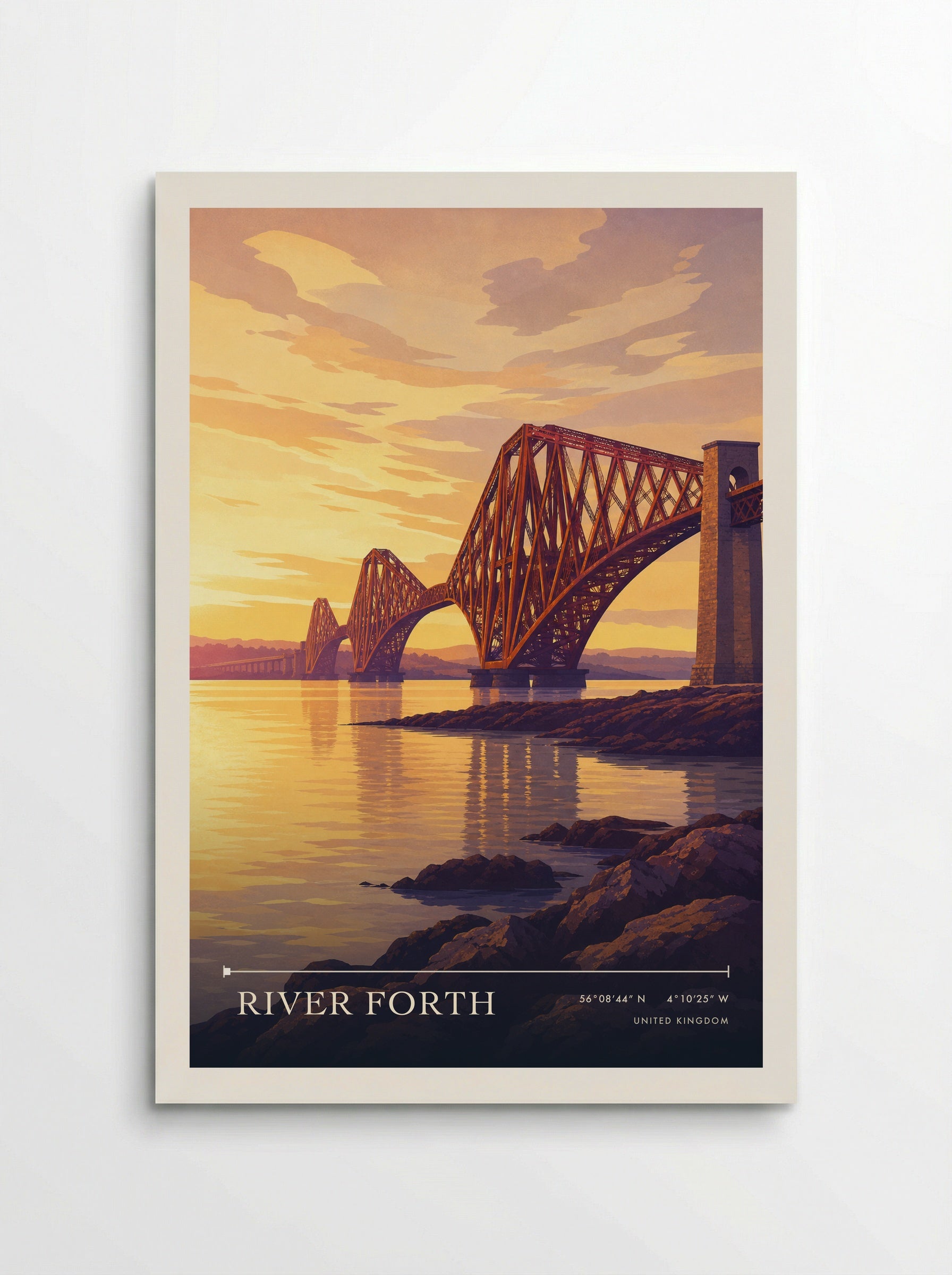 River Forth United Kingdom Travel Poster - Poster